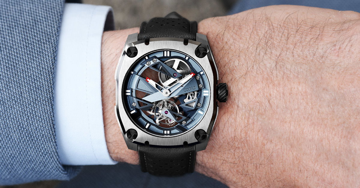 CODE41 T360 Tourbillon NativeDNA Blue, Grey & Red - View 2