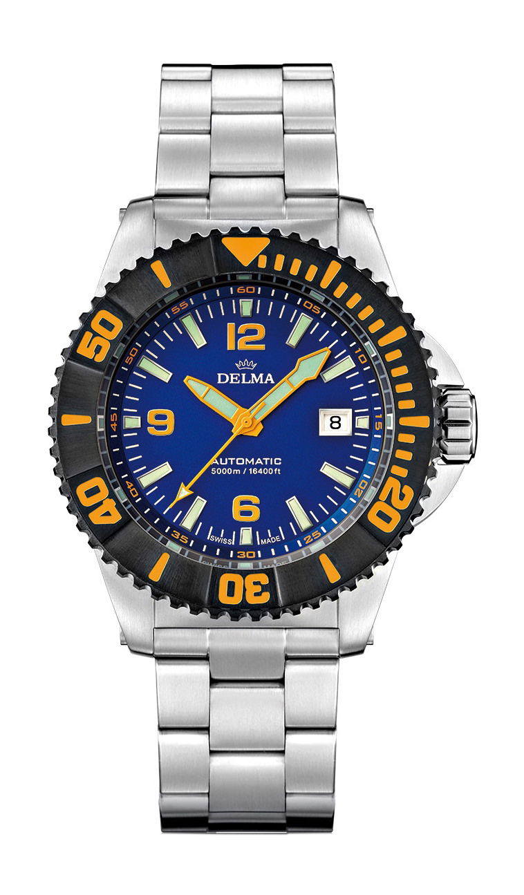 Delma Blue Shark IV luxury timepiece - detailed view