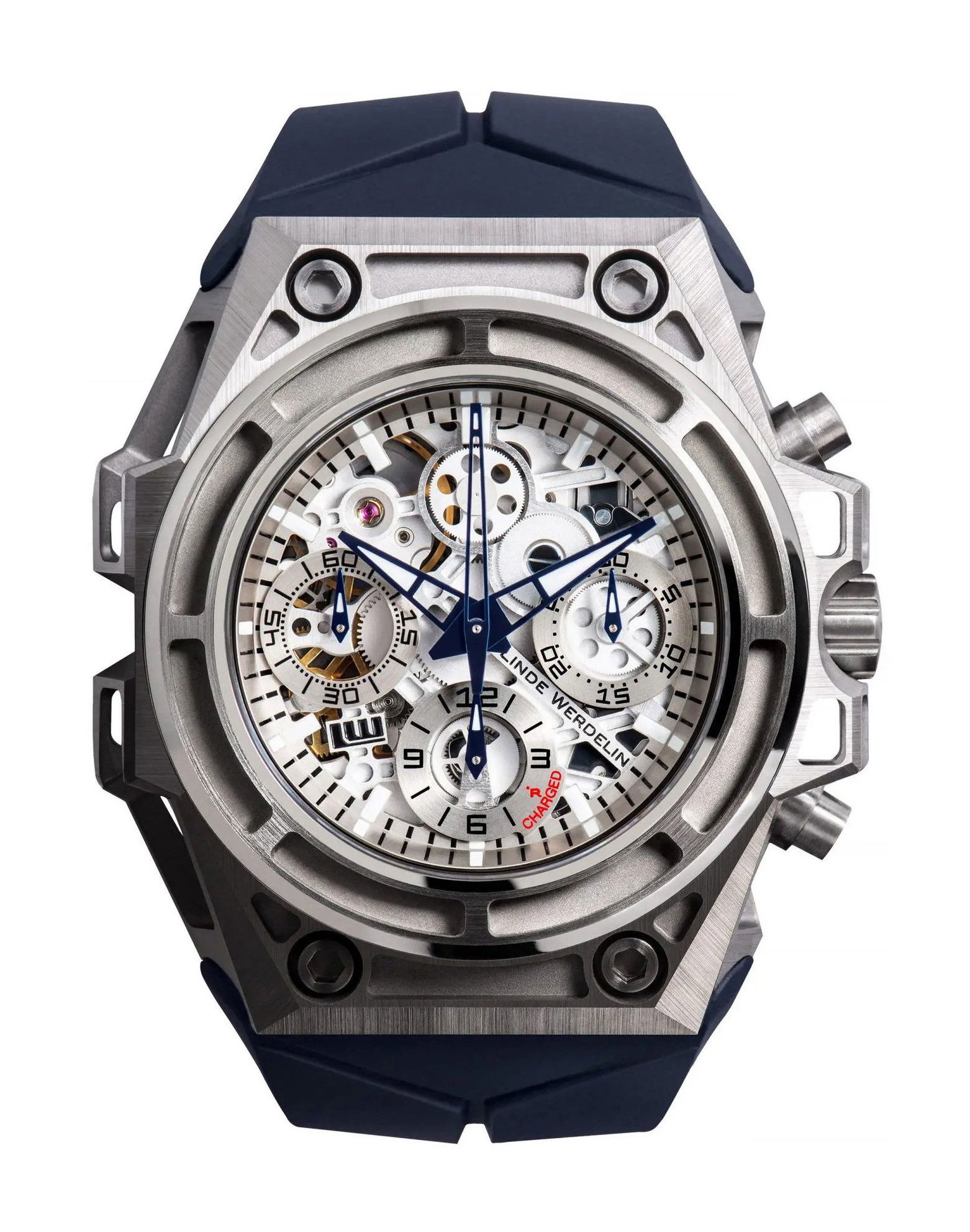 Linde Werdelin Spidospeed Titanium – 3D Movement luxury timepiece - detailed view