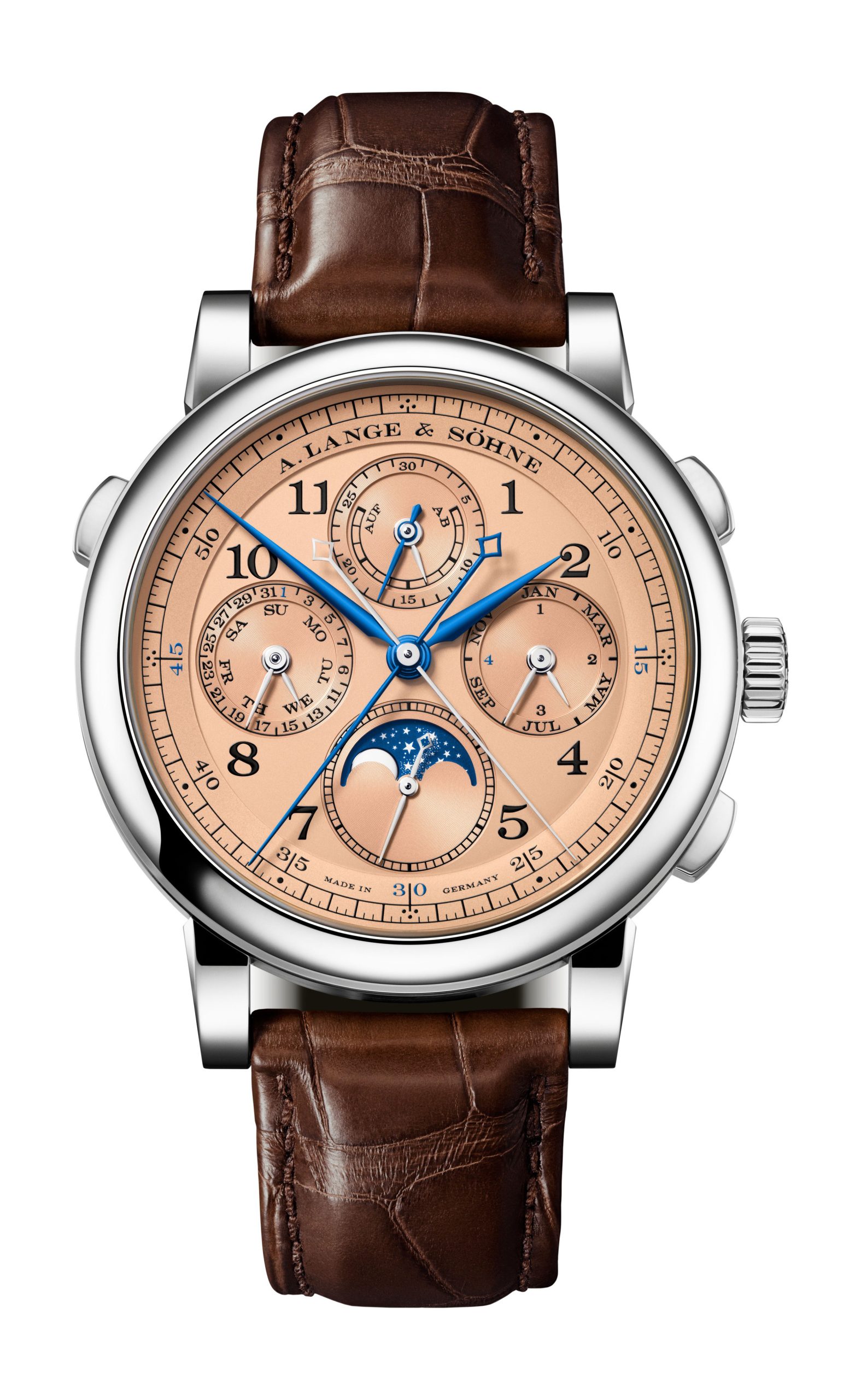 A Lange and Sohne 1815 Rattrapante Perpetual Calendar watch