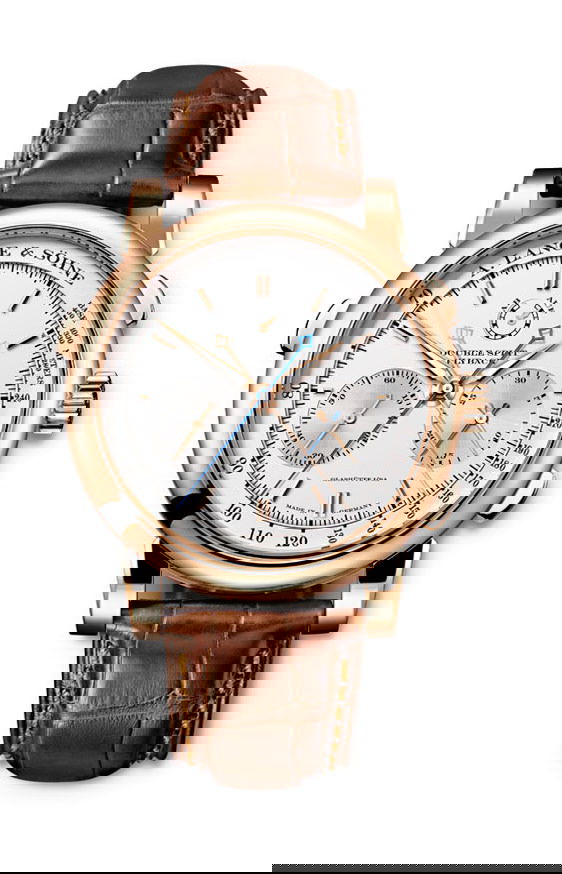 A. Lange & Söhne Double Split luxury timepiece - detailed view