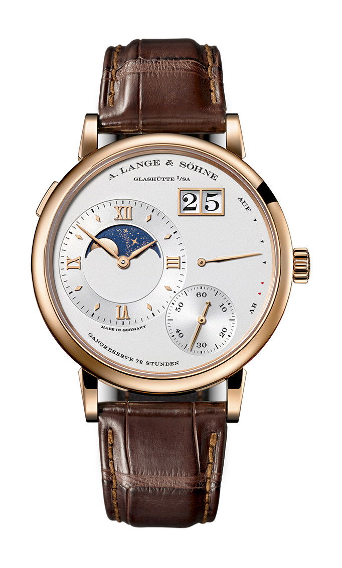 A. Lange & Söhne Grand Lange 1 Moon Phase luxury timepiece - detailed view