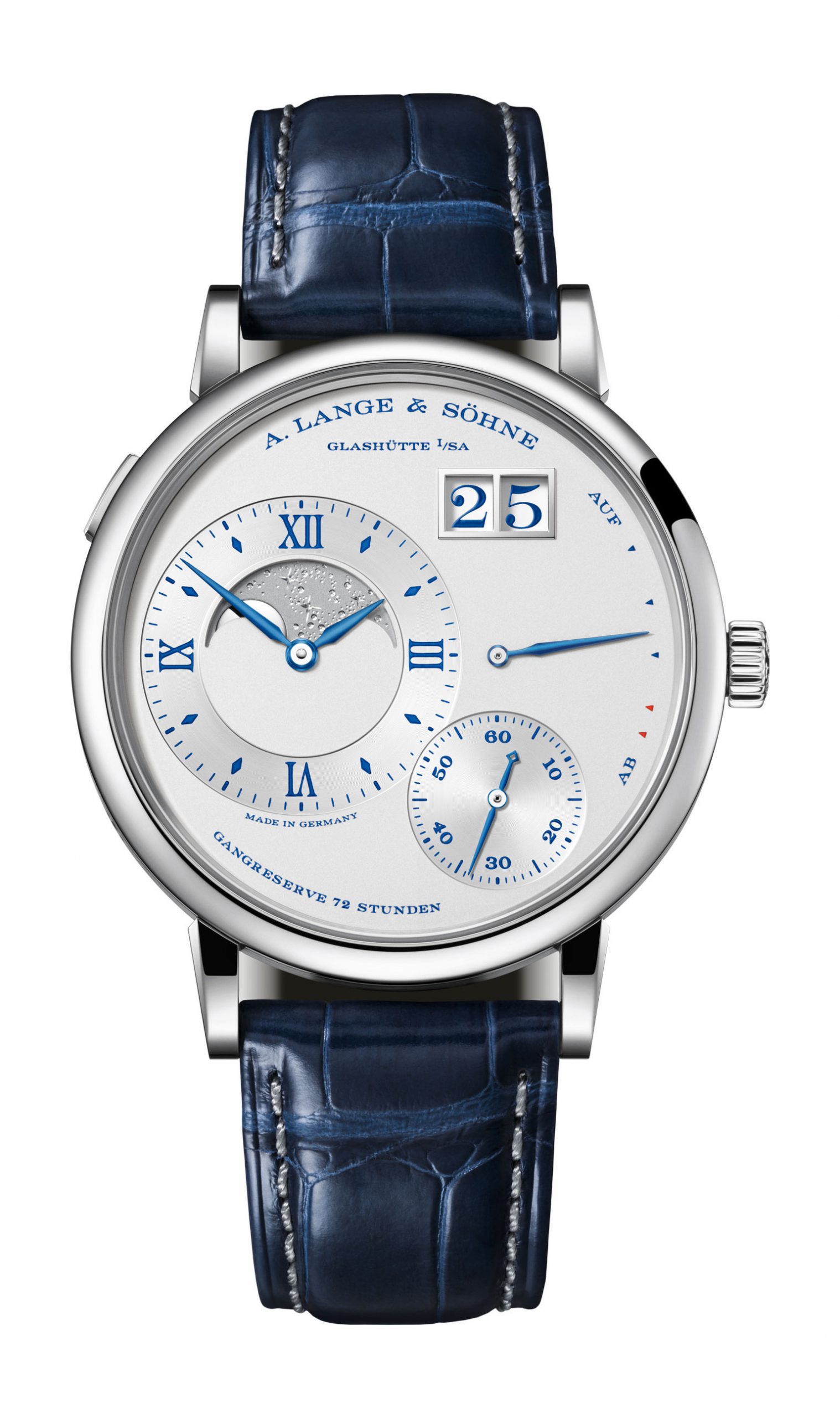 A. Lange & Söhne Grand Lange 1 Moon Phase “25th Anniversary” luxury timepiece - detailed view