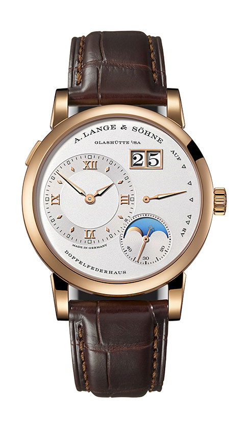 A. Lange & Söhne Lange 1 Moon Phase luxury timepiece - detailed view