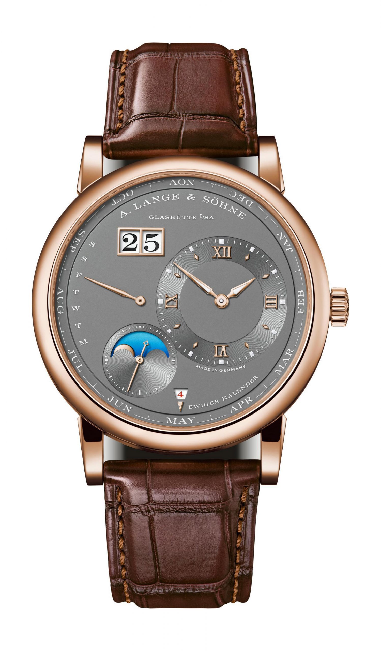 A. Lange & Söhne Lange 1 Perpetual Calendar luxury timepiece - detailed view