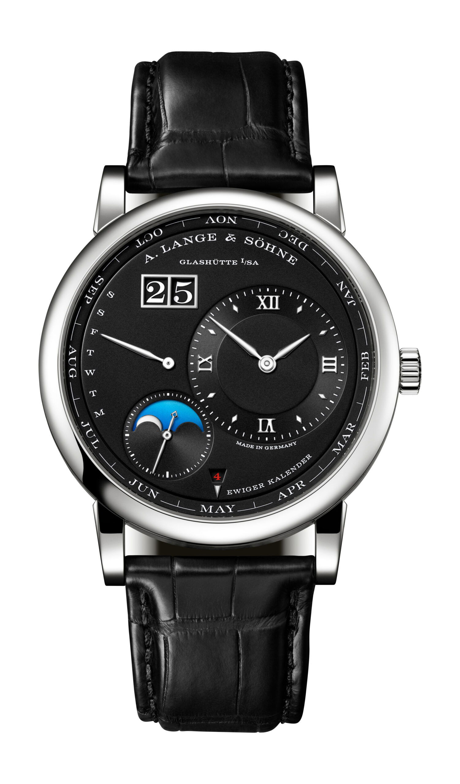 A. Lange & Söhne Lange 1 Perpetual Calendar luxury timepiece - detailed view