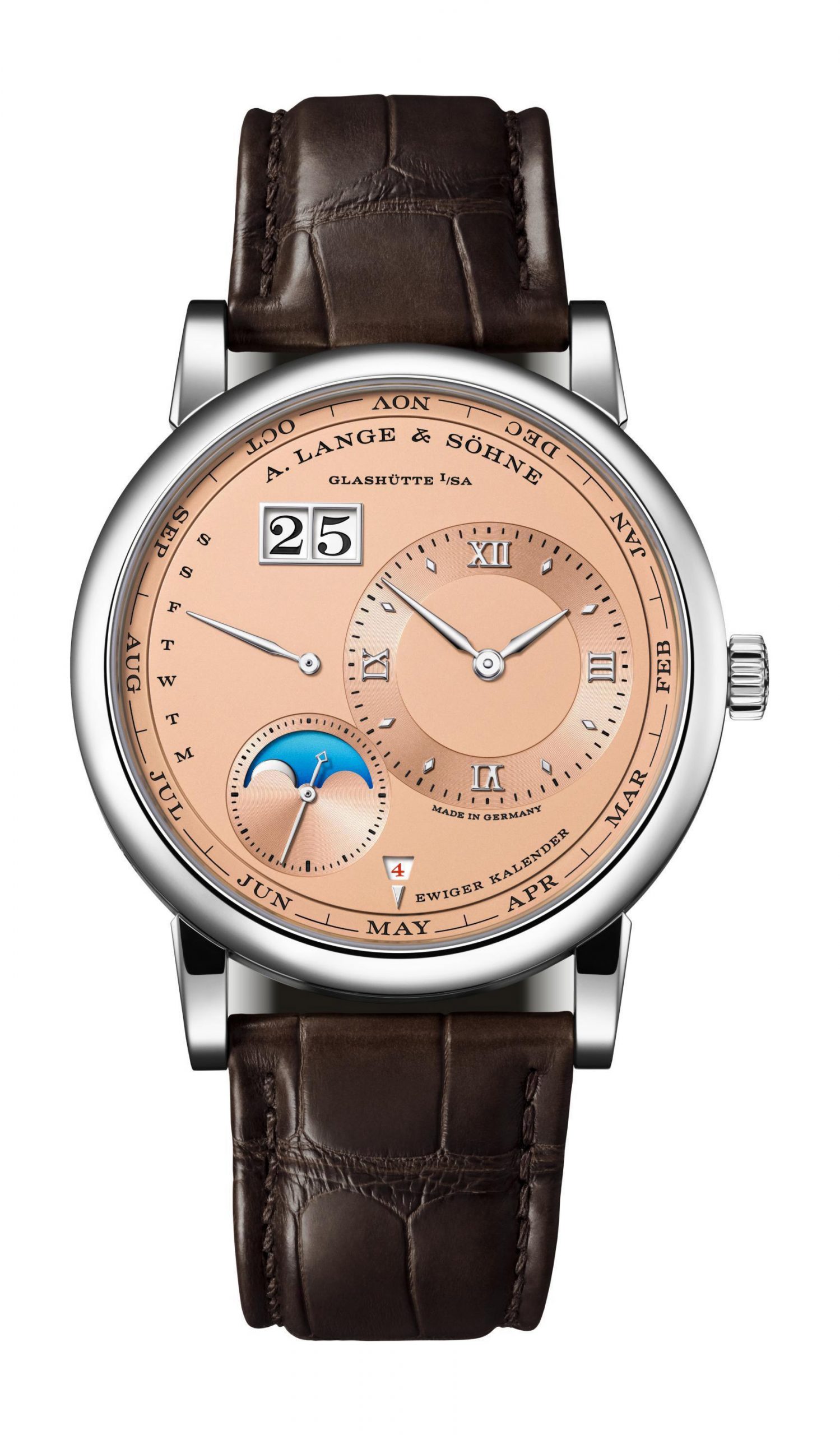 A. Lange & Söhne Lange 1 Perpetual Calendar luxury timepiece - detailed view