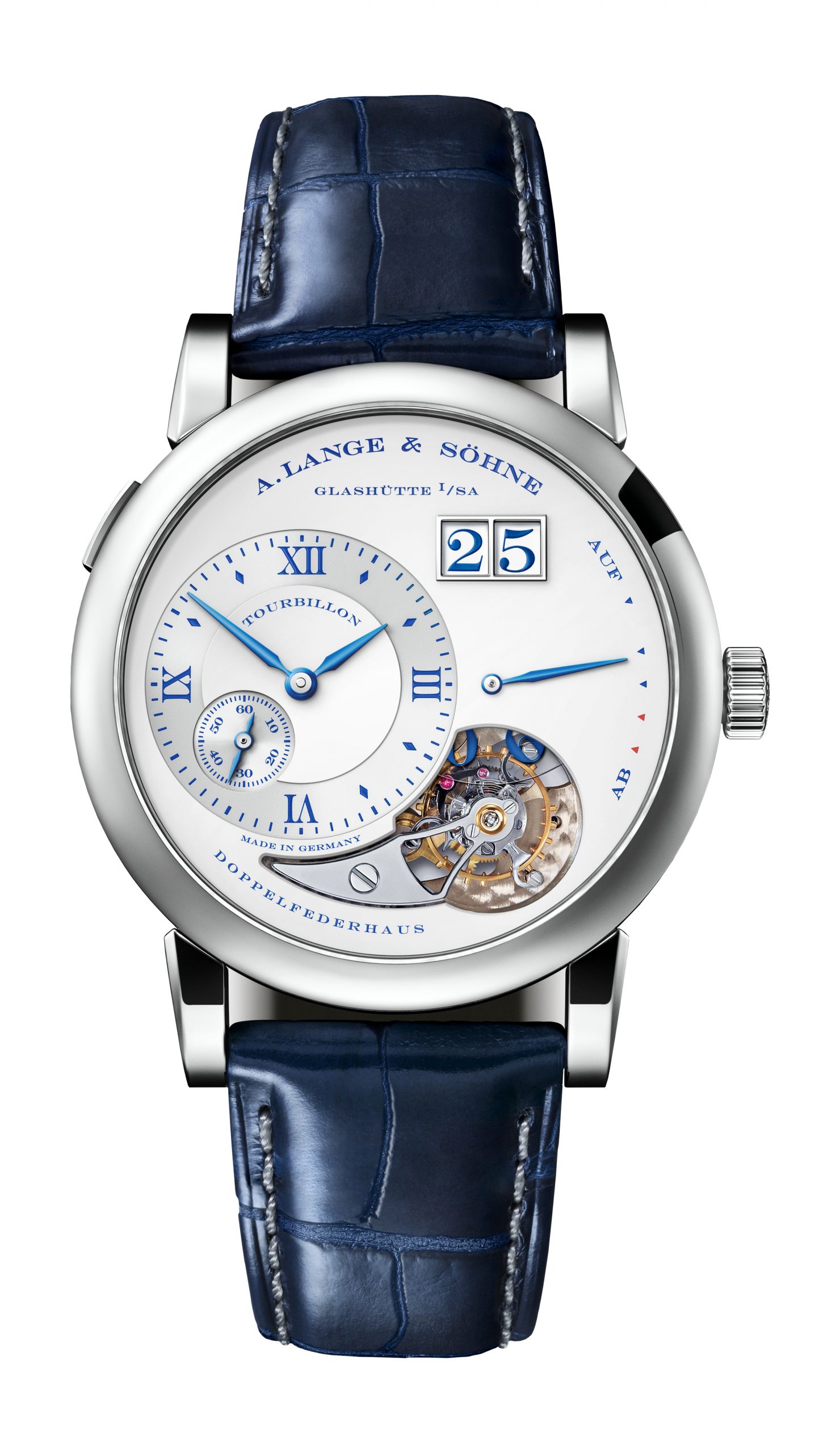 A. Lange & Söhne Lange 1 Tourbillon “25th Anniversary” luxury timepiece - detailed view
