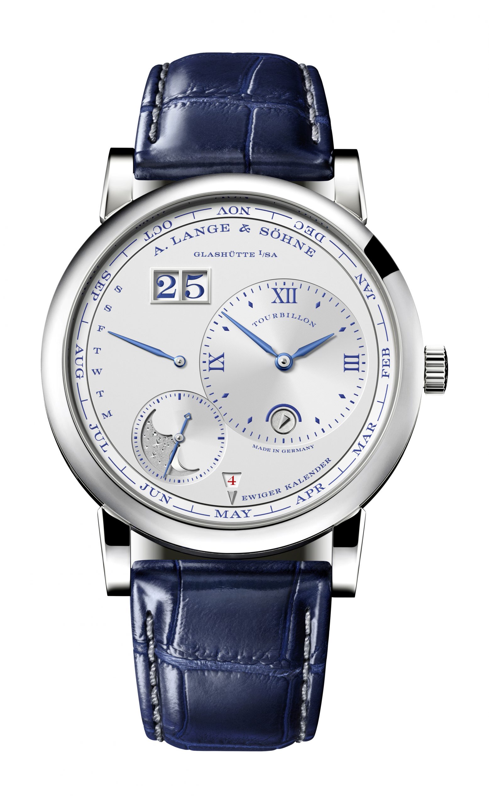 A. Lange & Söhne Lange 1 Tourbillon Perpetual Calendar luxury timepiece - detailed view