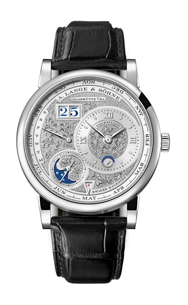 A. Lange & Söhne Lange 1 Tourbillon Perpetual Calendar Handwerkskunst luxury timepiece - detailed view