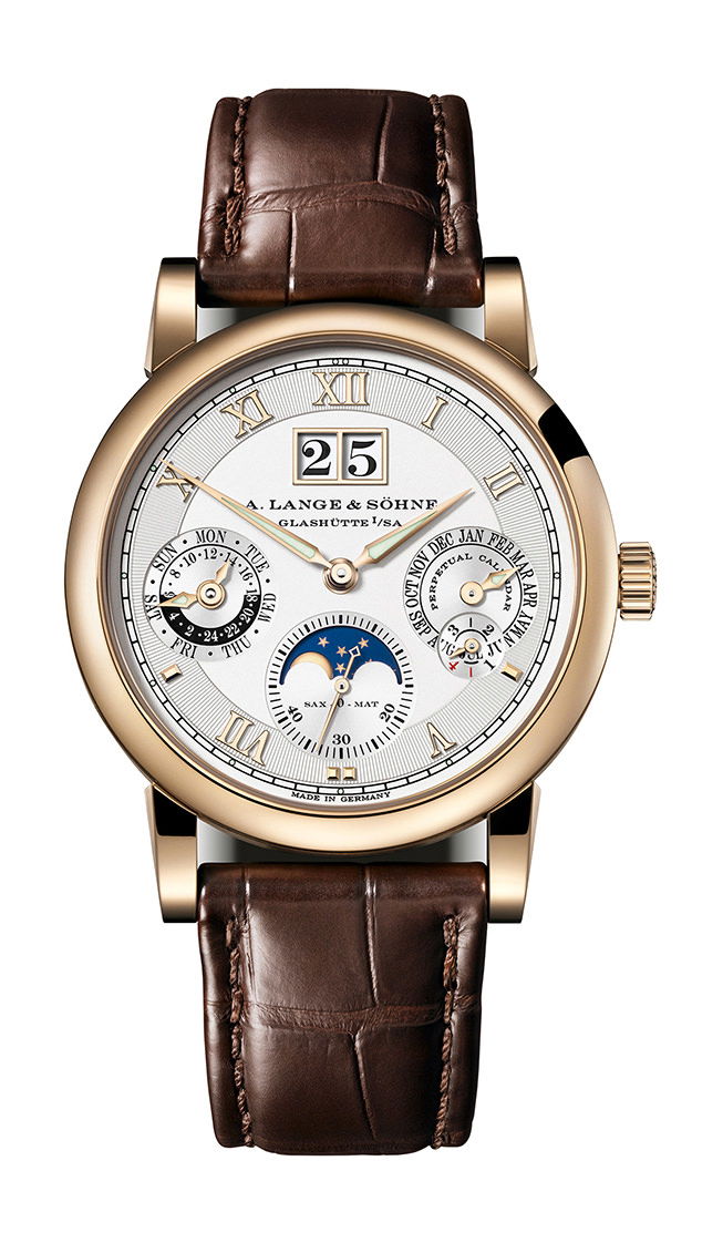 A. Lange & Söhne Langematik Perpetual Honeygold luxury timepiece - detailed view