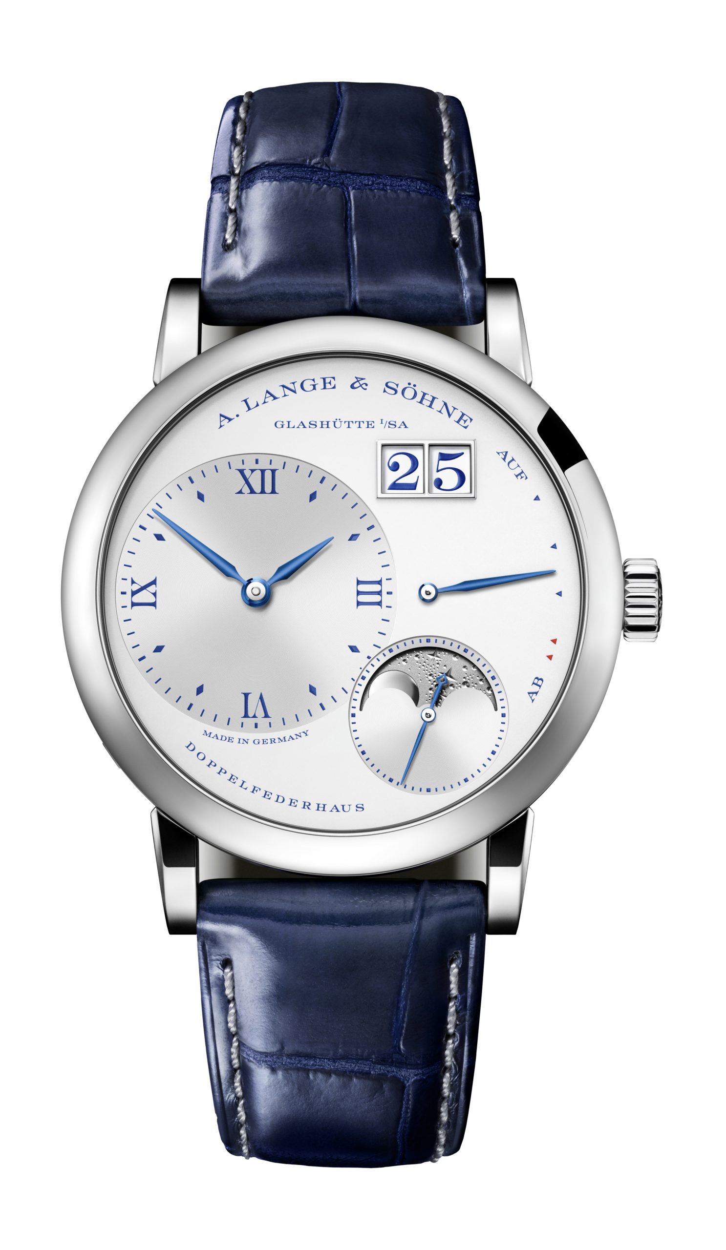 A. Lange & Söhne Little Lange 1 Moon Phase “25th Anniversary” luxury timepiece - detailed view