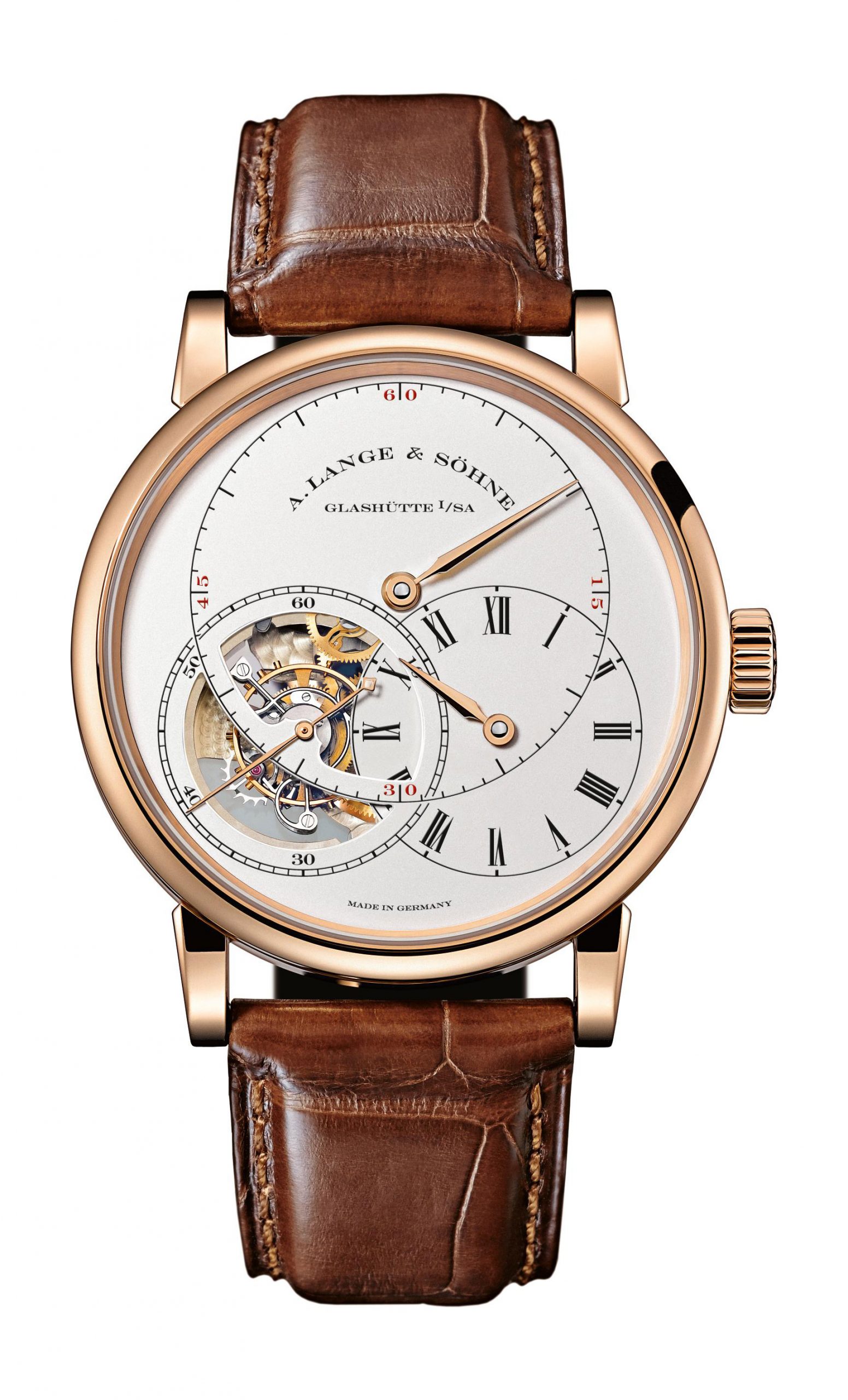 A. Lange & Söhne Richard Lange Tourbillon “Pour le Mérite” luxury timepiece - detailed view