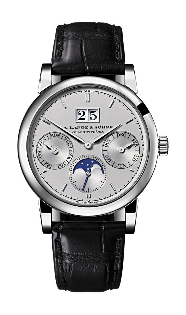 A. Lange & Söhne Saxonia Annual Calendar luxury timepiece - detailed view