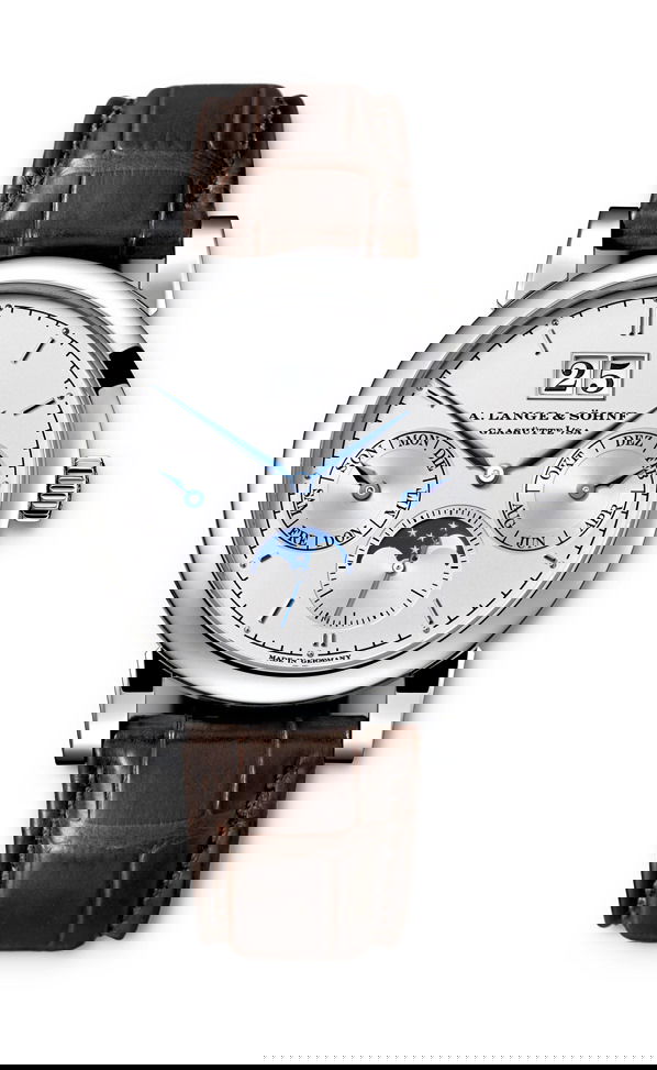 A. Lange & Söhne Saxonia Annual Calendar luxury timepiece - detailed view