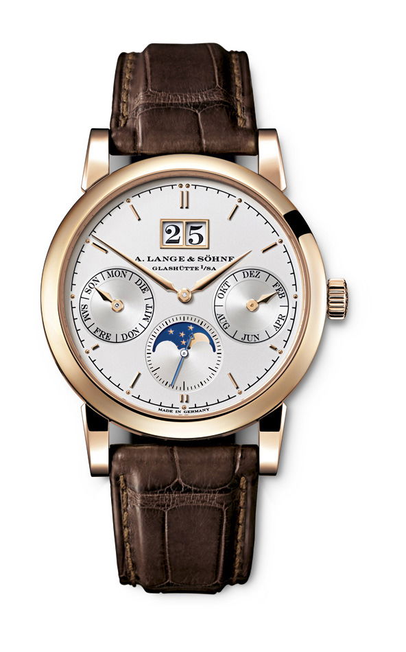 A. Lange & Söhne Saxonia Annual Calendar luxury timepiece - detailed view