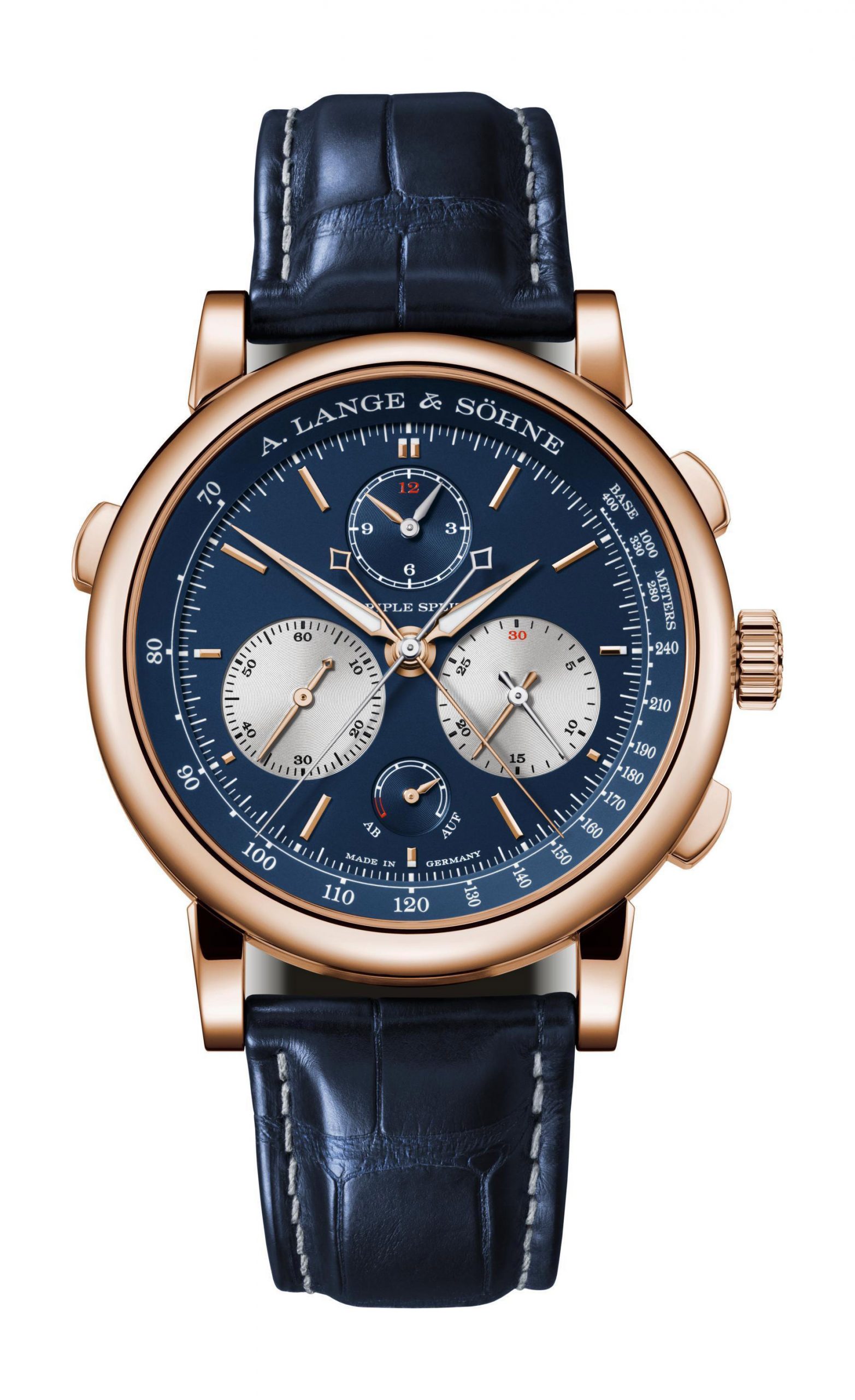 A. Lange & Söhne Triple Split luxury timepiece - detailed view