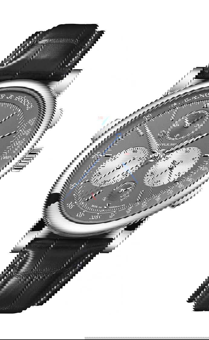 A. Lange & Söhne Triple Split luxury timepiece - detailed view