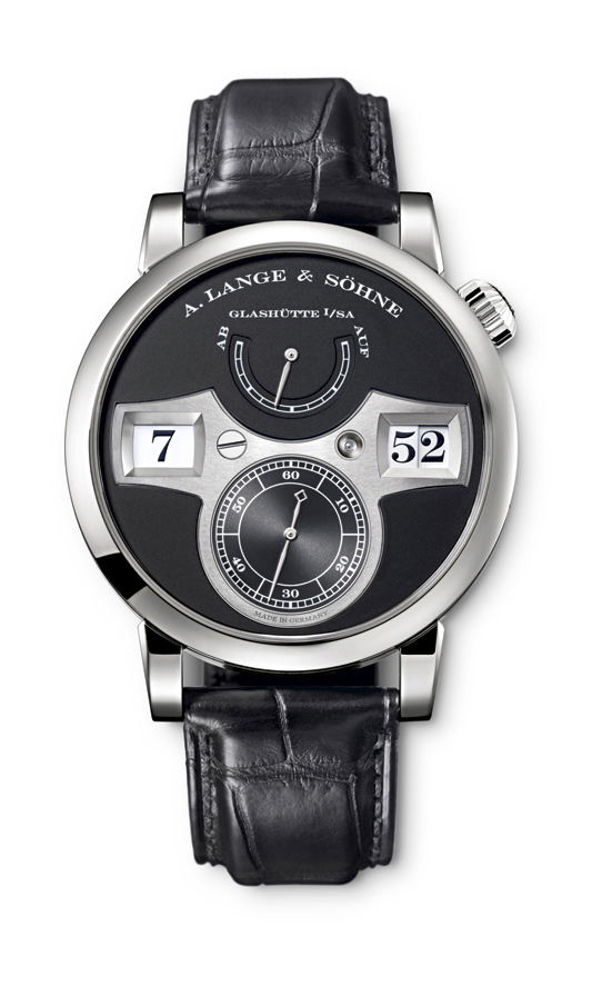 A. Lange & Söhne Zeitwerk luxury timepiece - detailed view