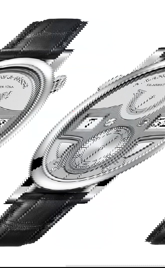 A. Lange & Söhne Zeitwerk Minute Repeater luxury timepiece - detailed view