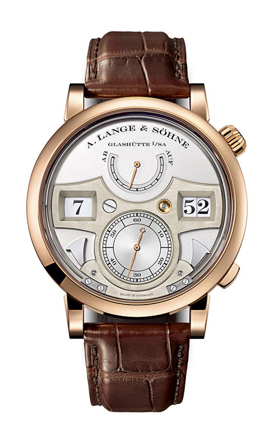 A. Lange & Söhne Zeitwerk Striking Time luxury timepiece - detailed view