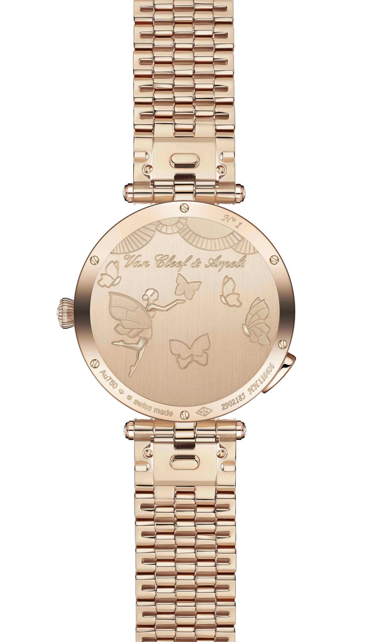 Van Cleef & Arpels Lady Arpels Ballerine Enchantée Rose Gold Watch - View 3