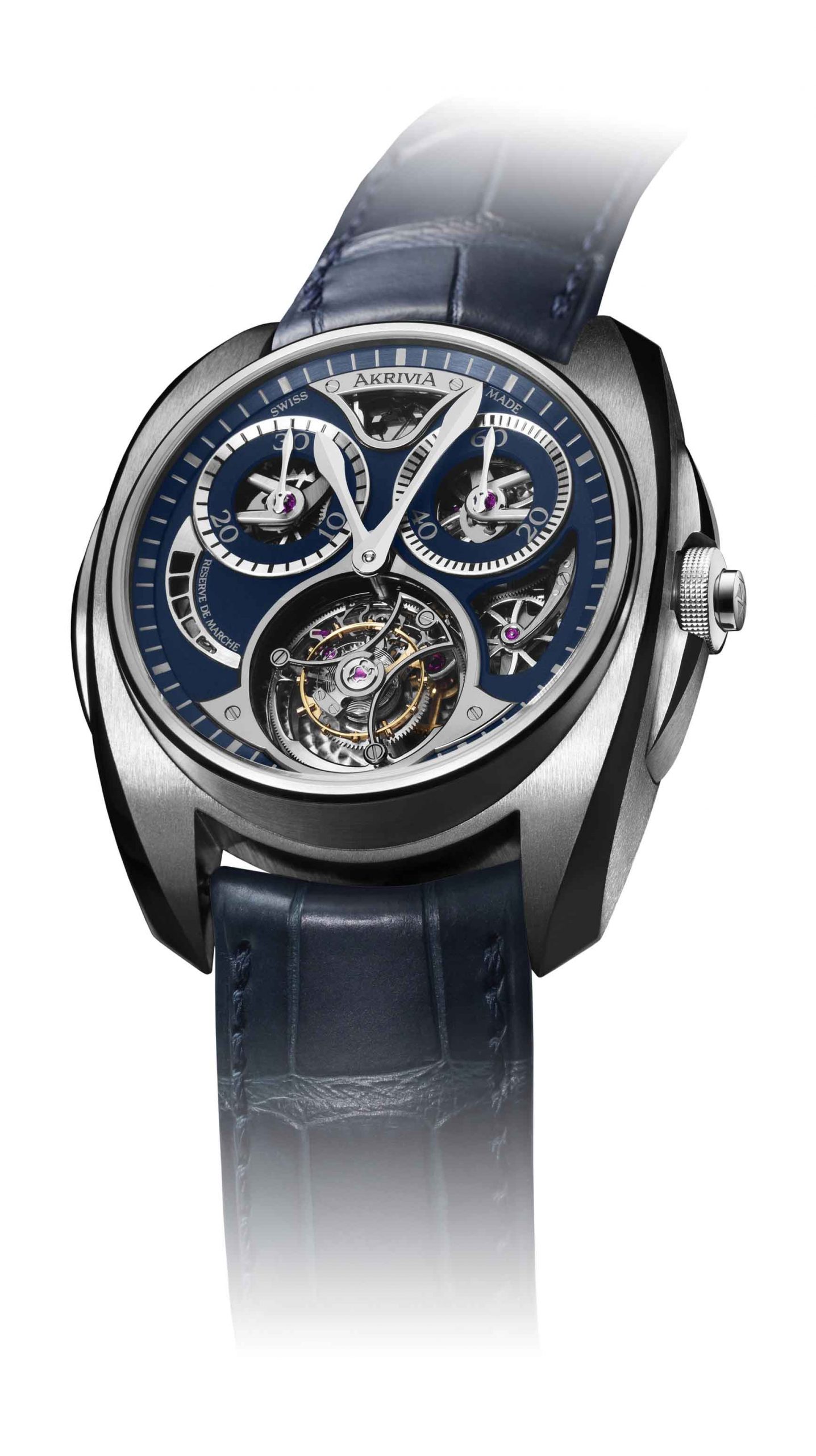 Akrivia AK01 Tourbillon Chronographe Monopusher watch