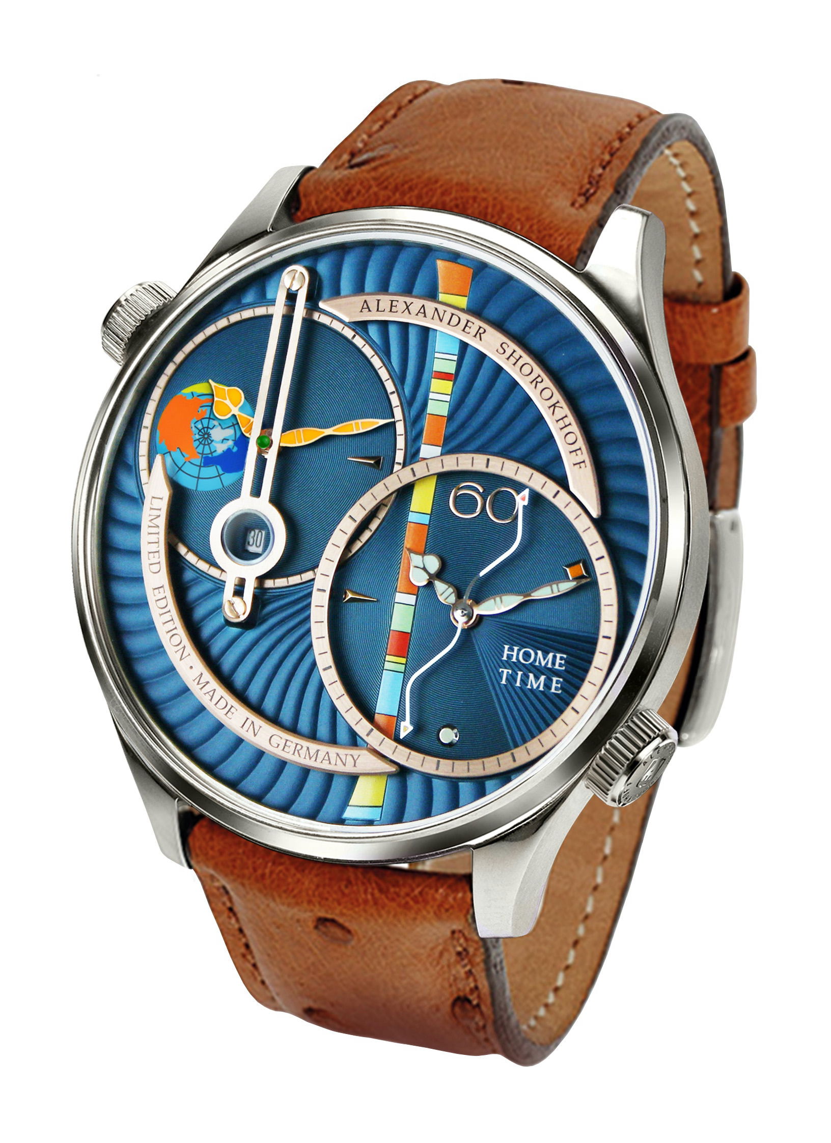 Alexander Shorokhoff Levels luxury timepiece - detailed view