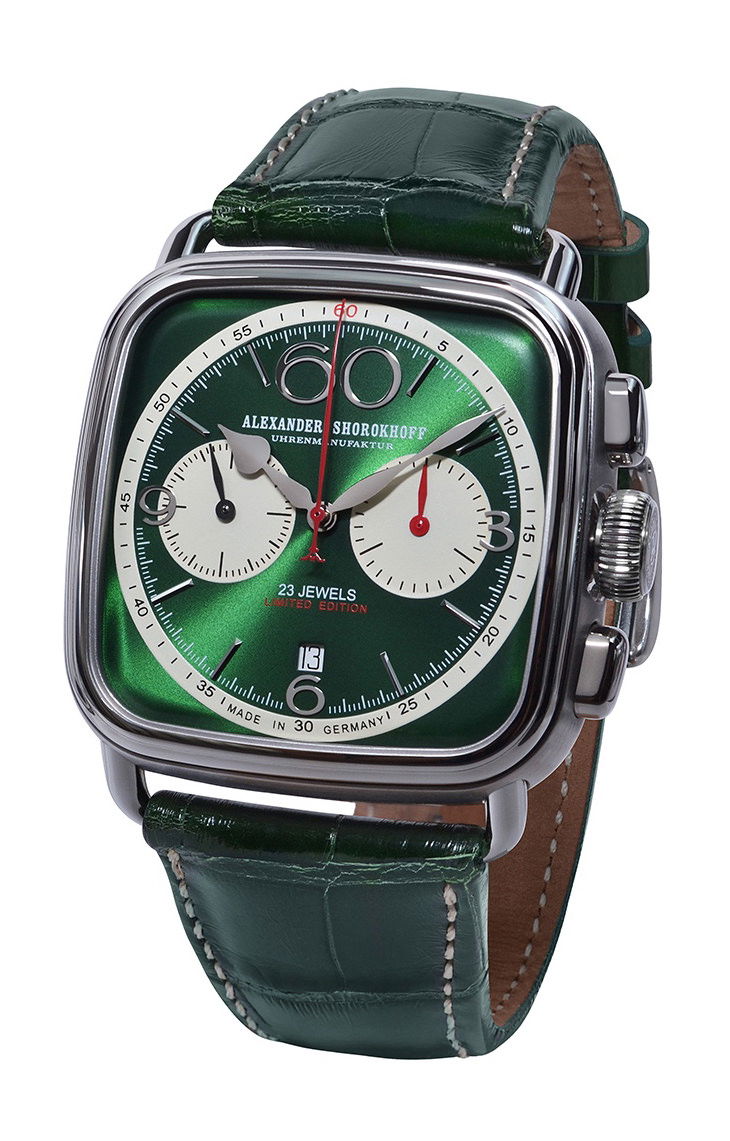 Alexander Shorokhoff Square & Round luxury timepiece - detailed view