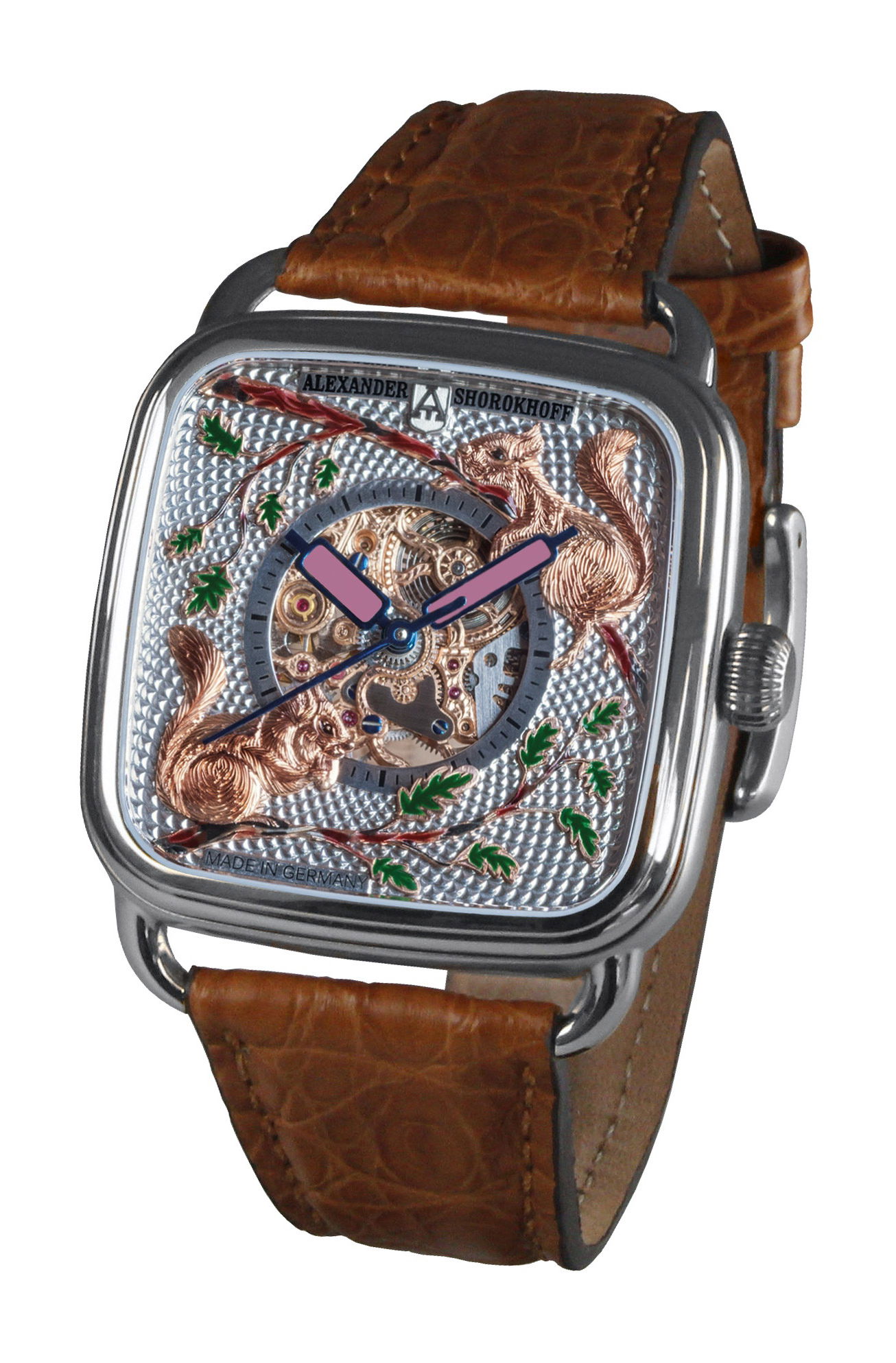Alexander Shorokhoff Squirrel luxury timepiece - detailed view