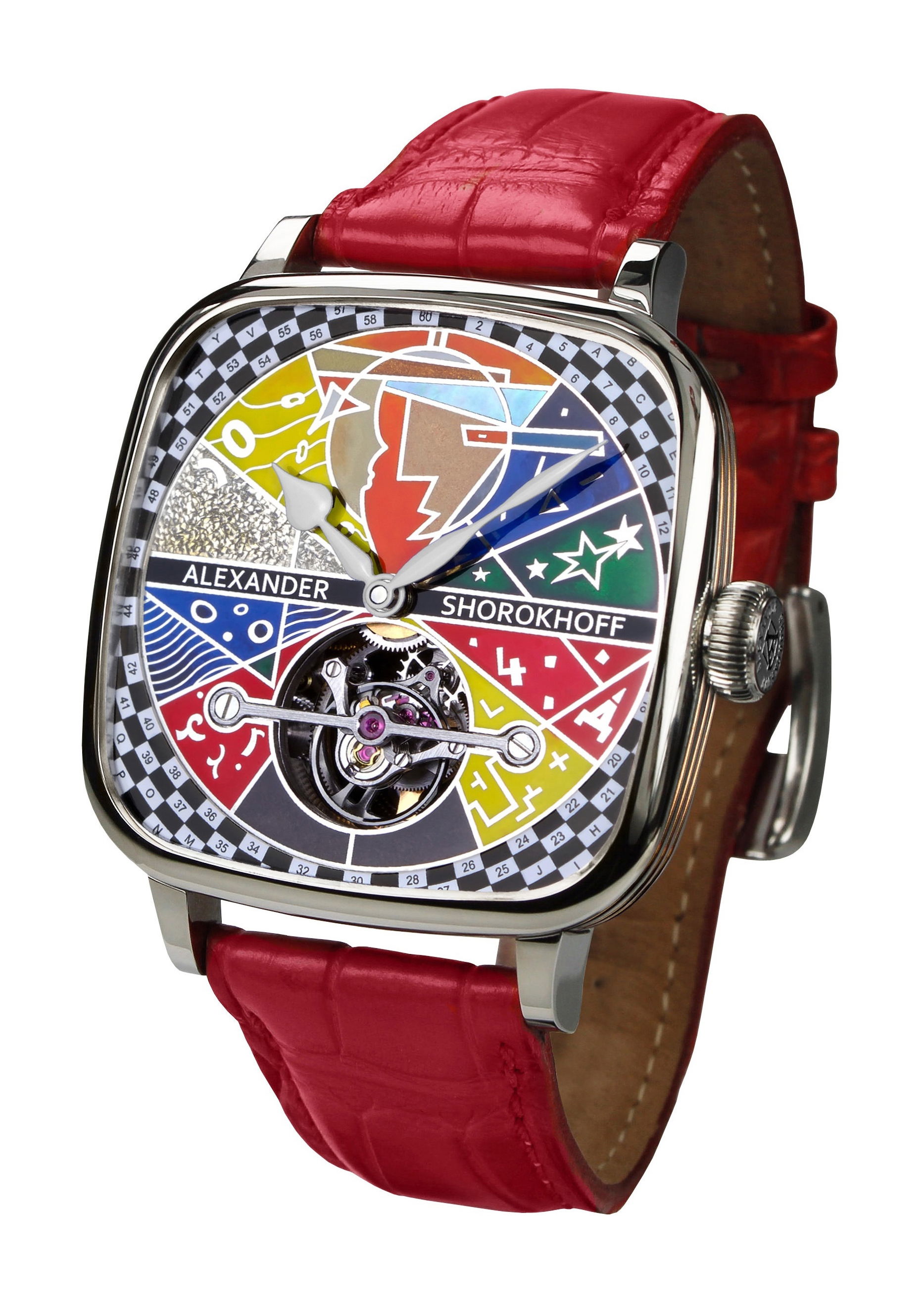 Alexander Shorokhoff Tourbillon Picassini luxury timepiece - detailed view