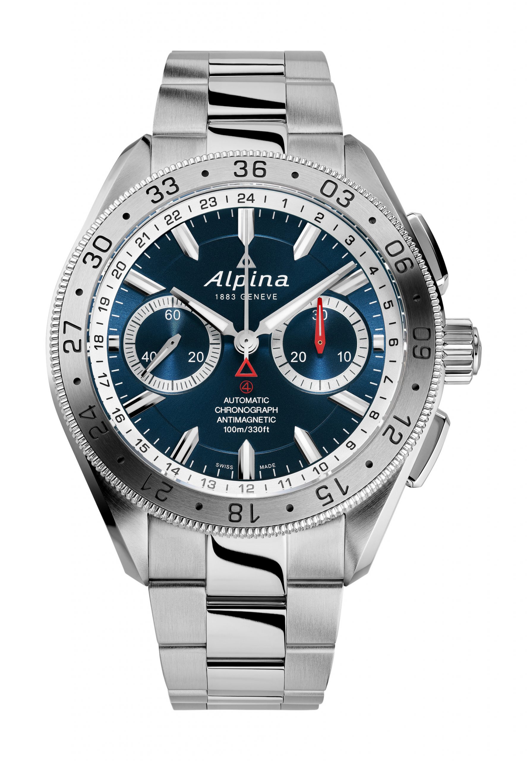 Alpina Alpiner4 Chronograph luxury timepiece - detailed view