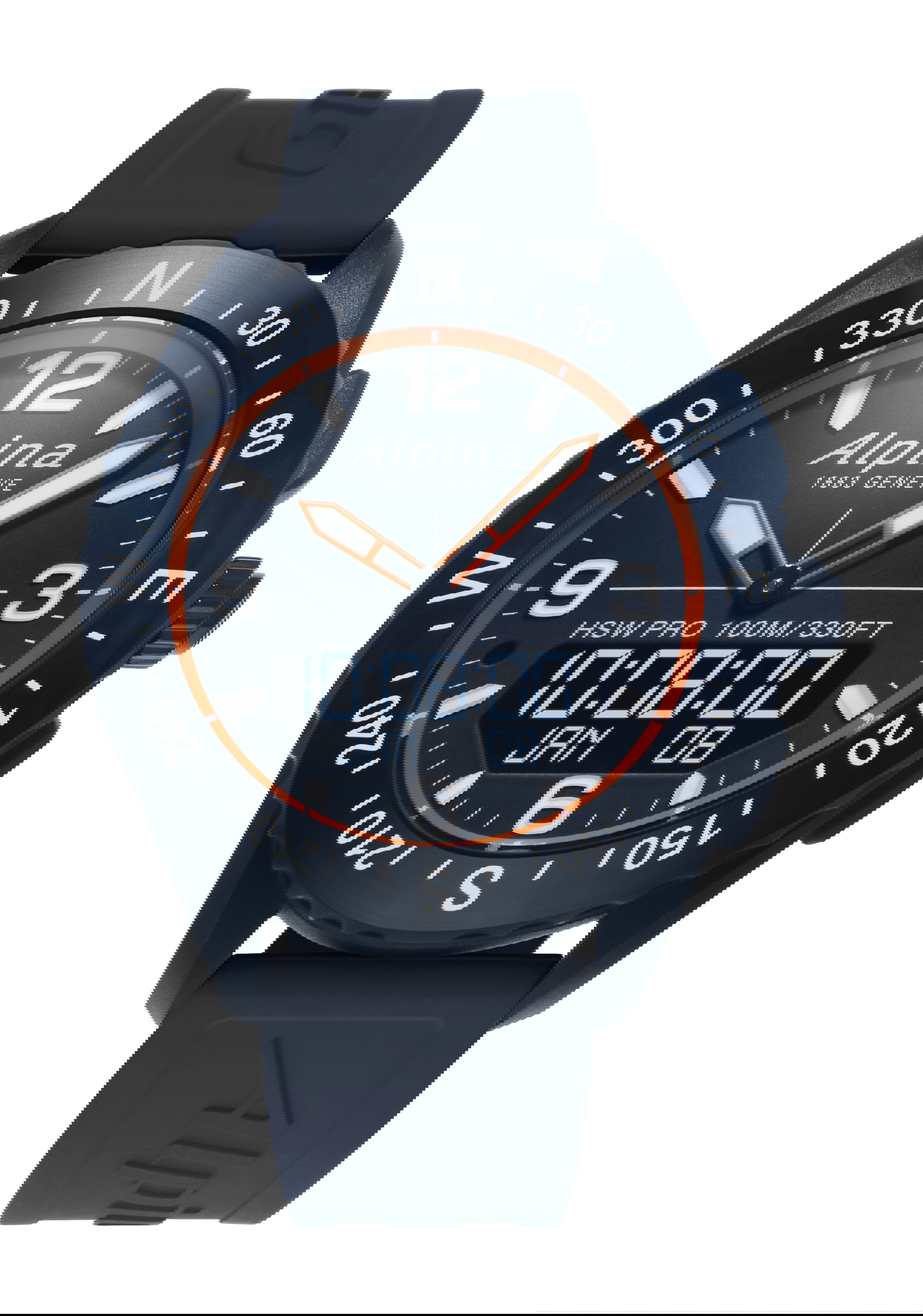 Alpina AlpinerX luxury timepiece - detailed view