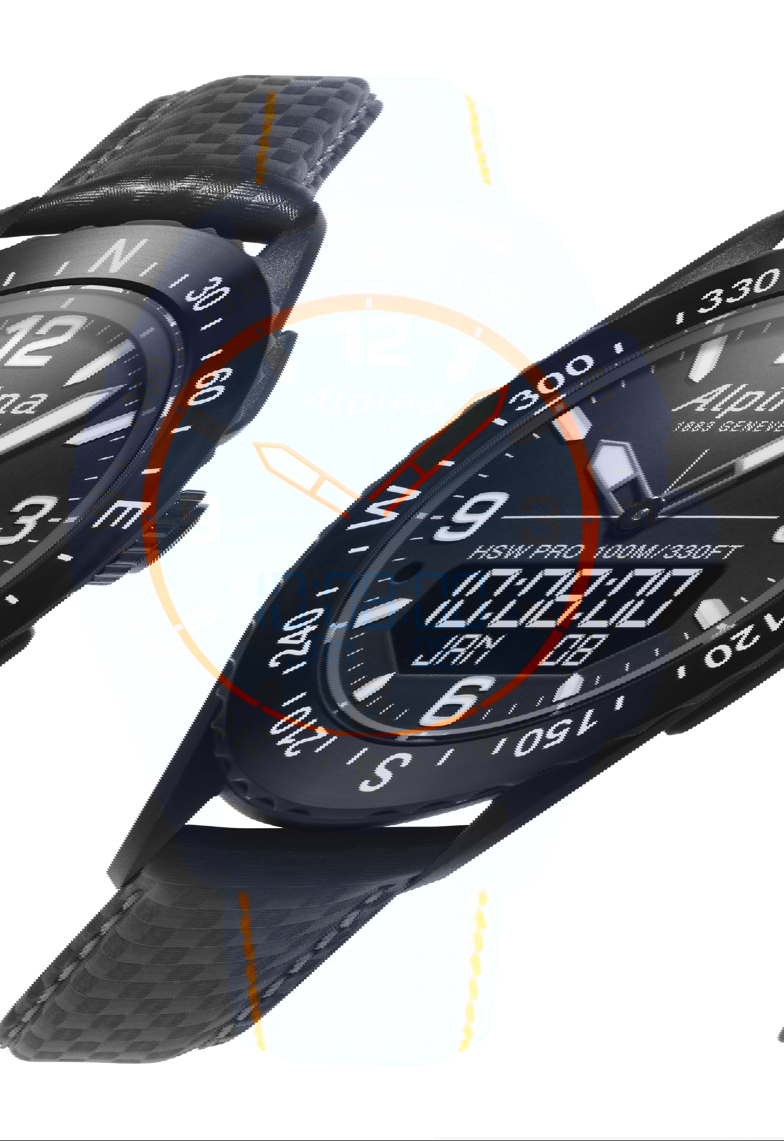 Alpina AlpinerX luxury timepiece - detailed view