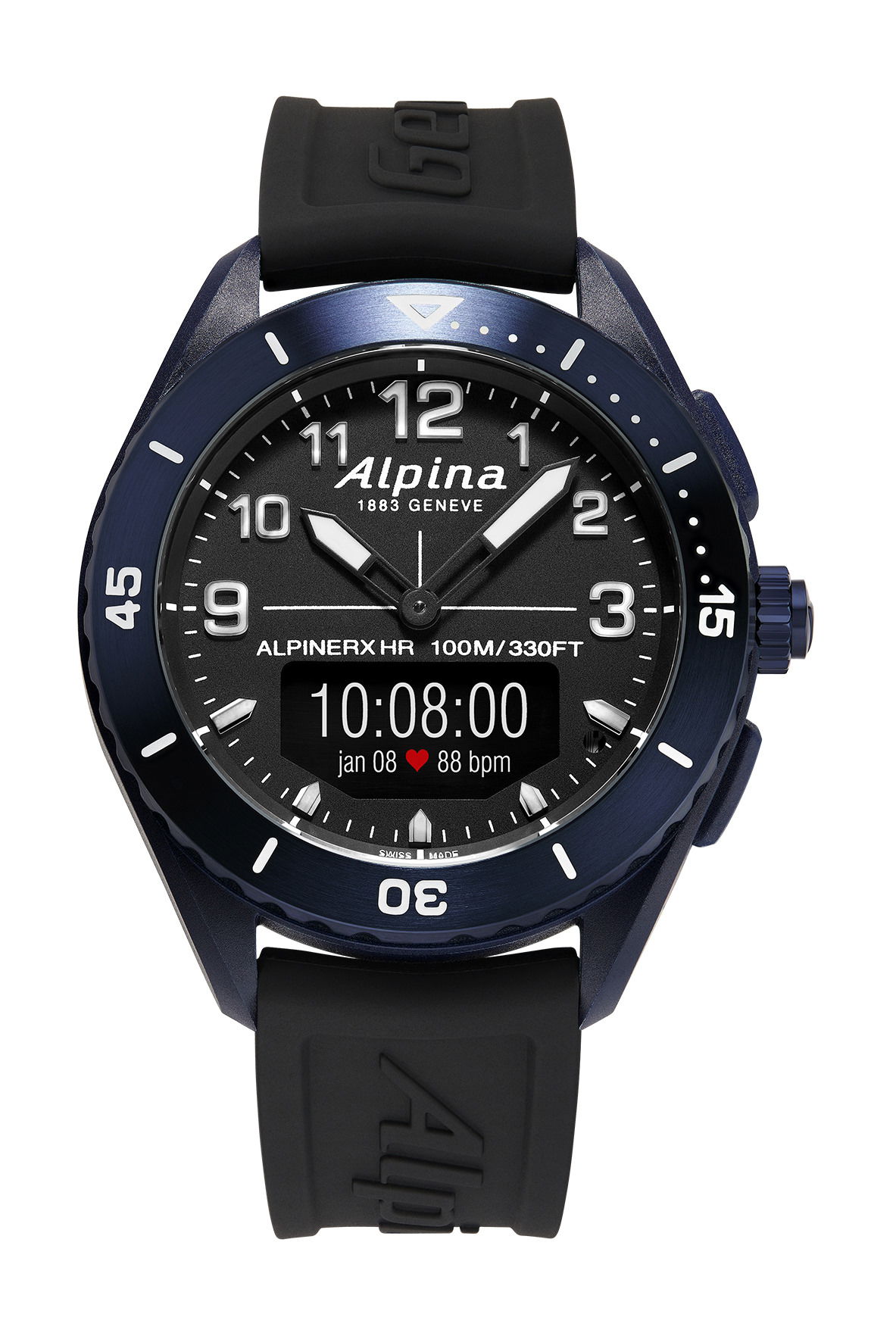 Alpina AlpinerX Alive luxury timepiece - detailed view
