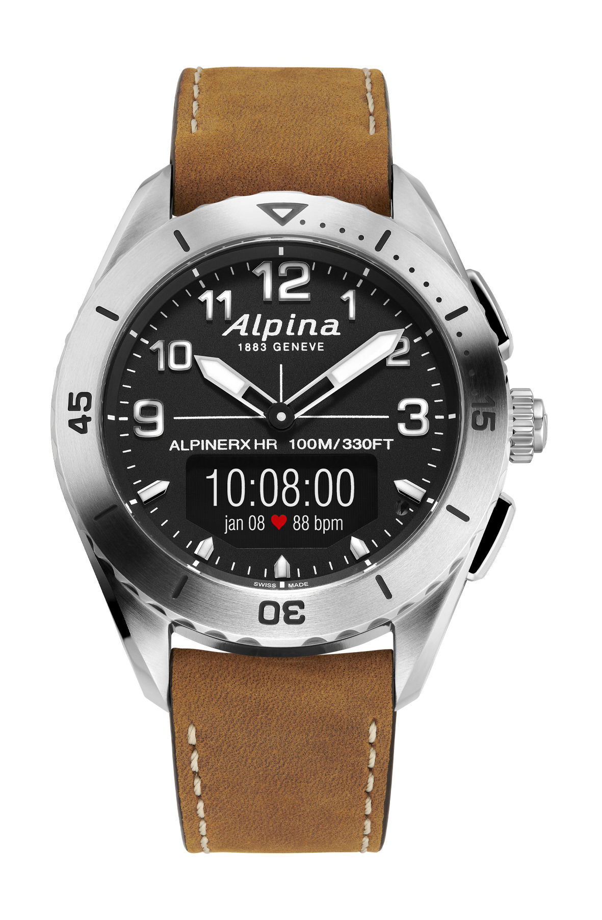 Alpina AlpinerX Alive luxury timepiece - detailed view