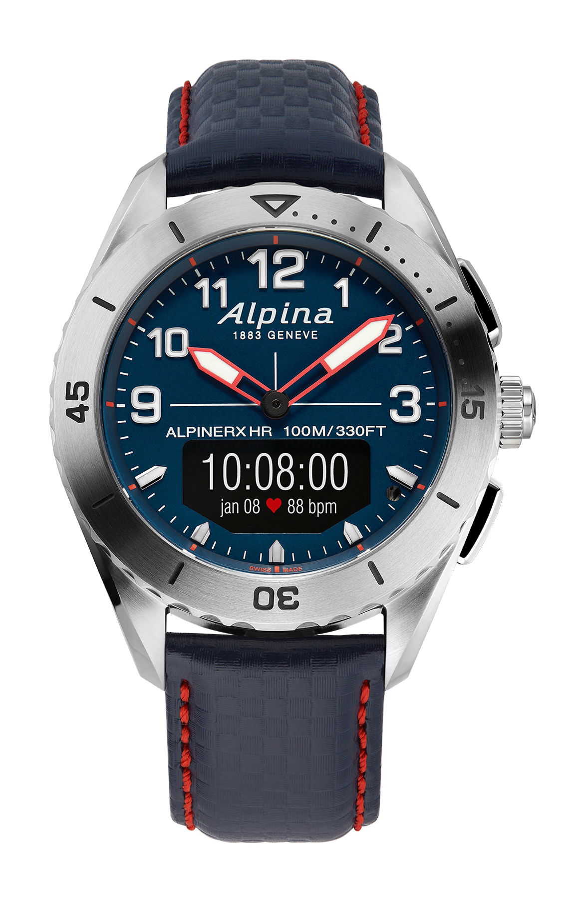 Alpina AlpinerX Alive luxury timepiece - detailed view