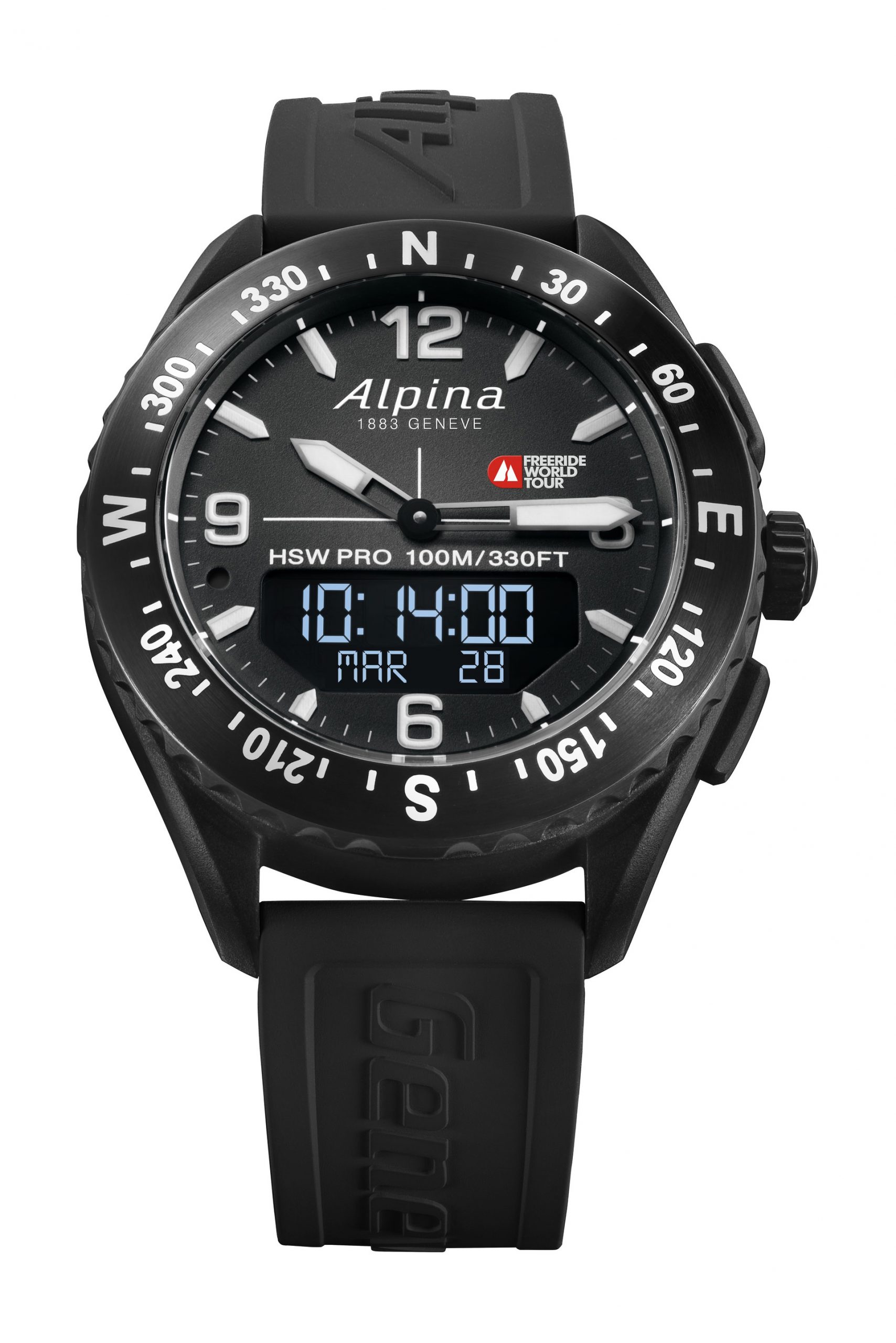 Alpina AlpinerX Freeride World Tour Limited Edition luxury timepiece - detailed view