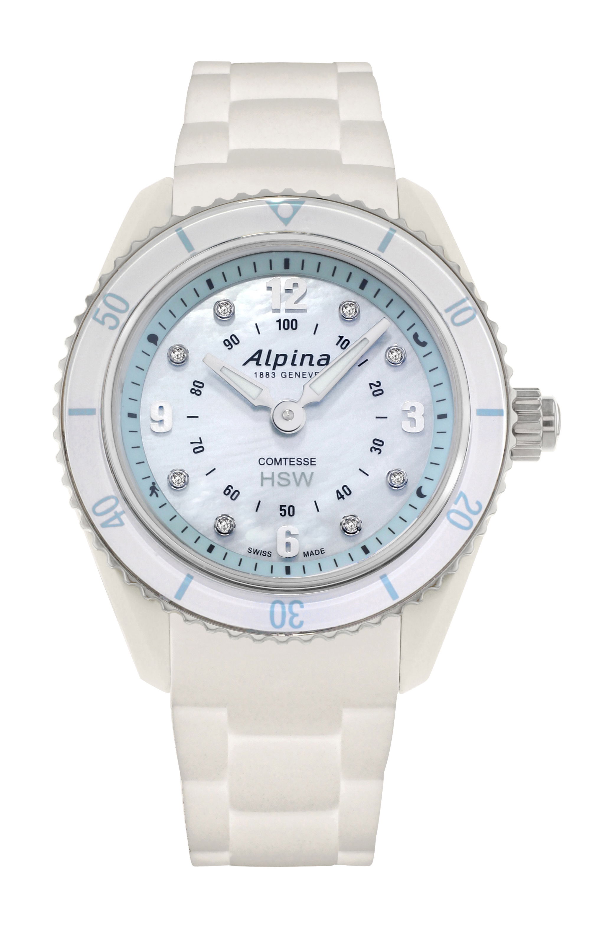 Alpina Comtesse HSW luxury timepiece - detailed view