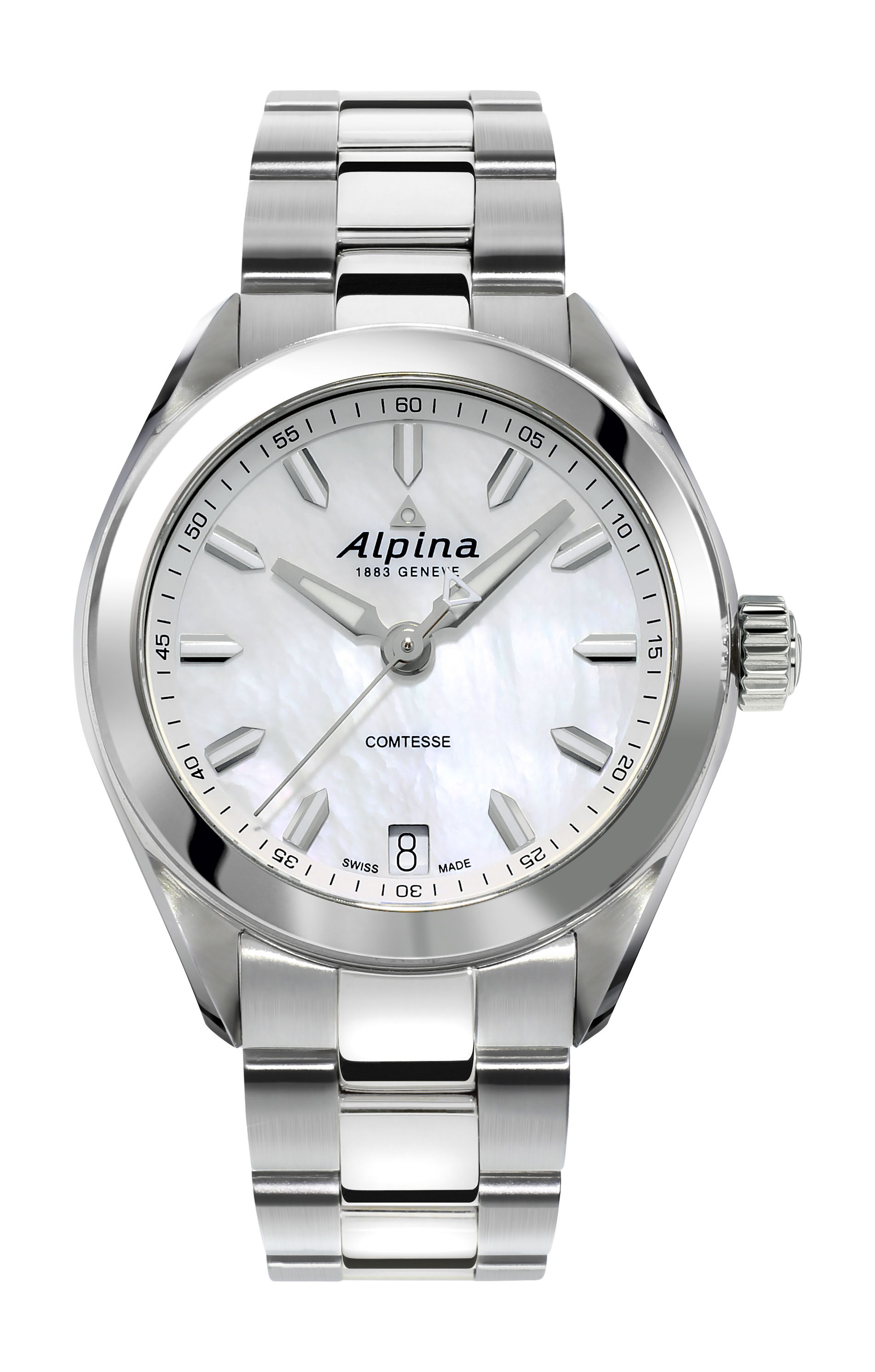 Alpina Comtesse Quartz luxury timepiece - detailed view
