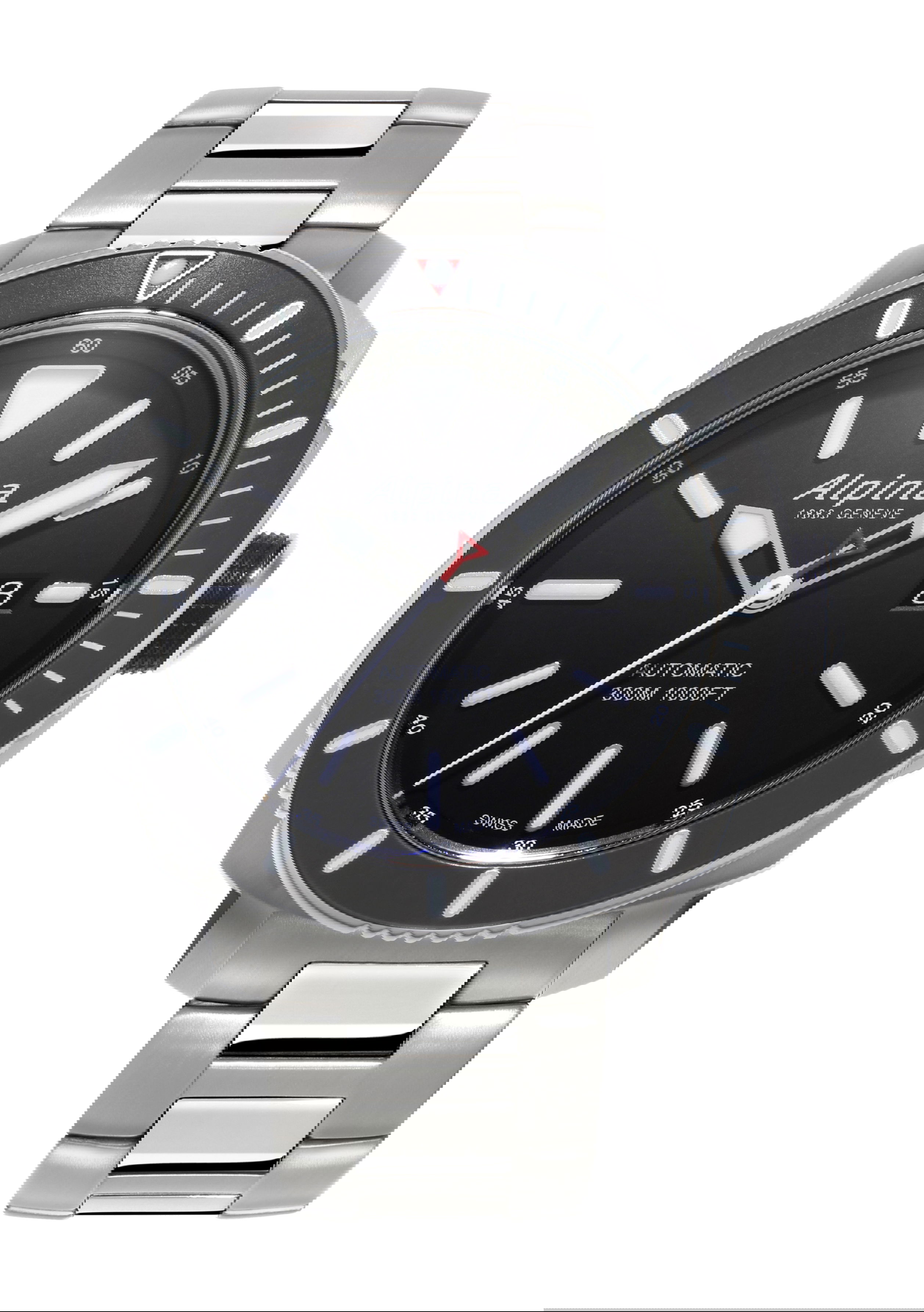 Alpina Seastrong Diver 300 luxury timepiece - detailed view