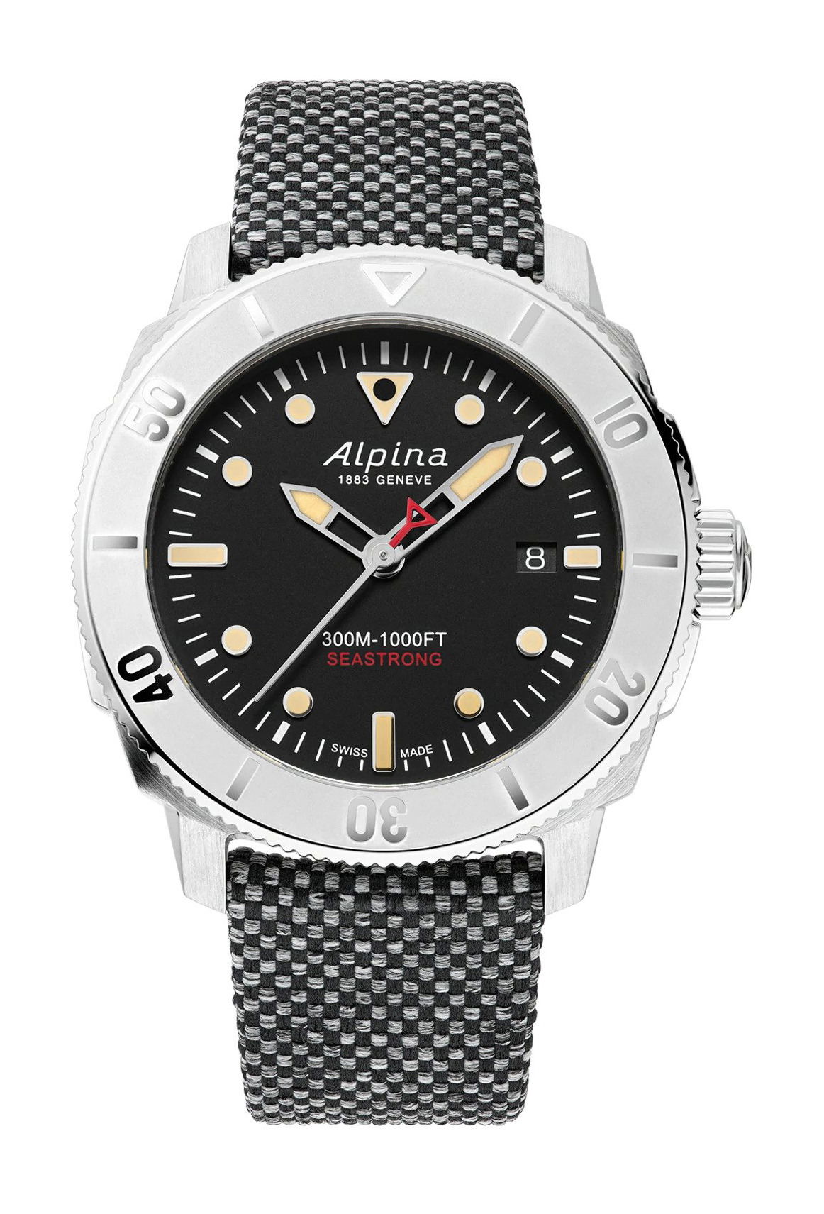 Alpina Seastrong Diver Automatic Calanda luxury timepiece - detailed view
