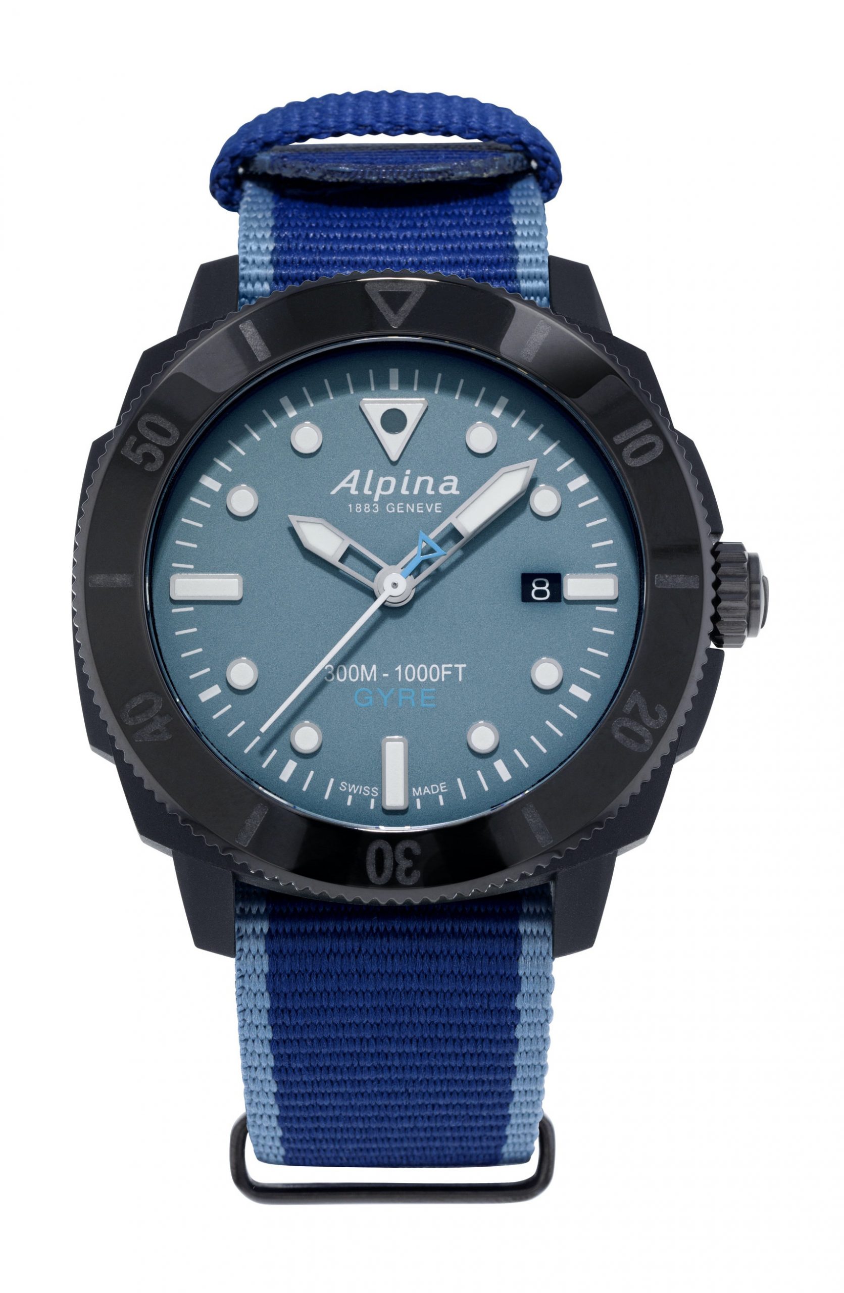 Alpina Seastrong Diver Gyre Automatic luxury timepiece - detailed view