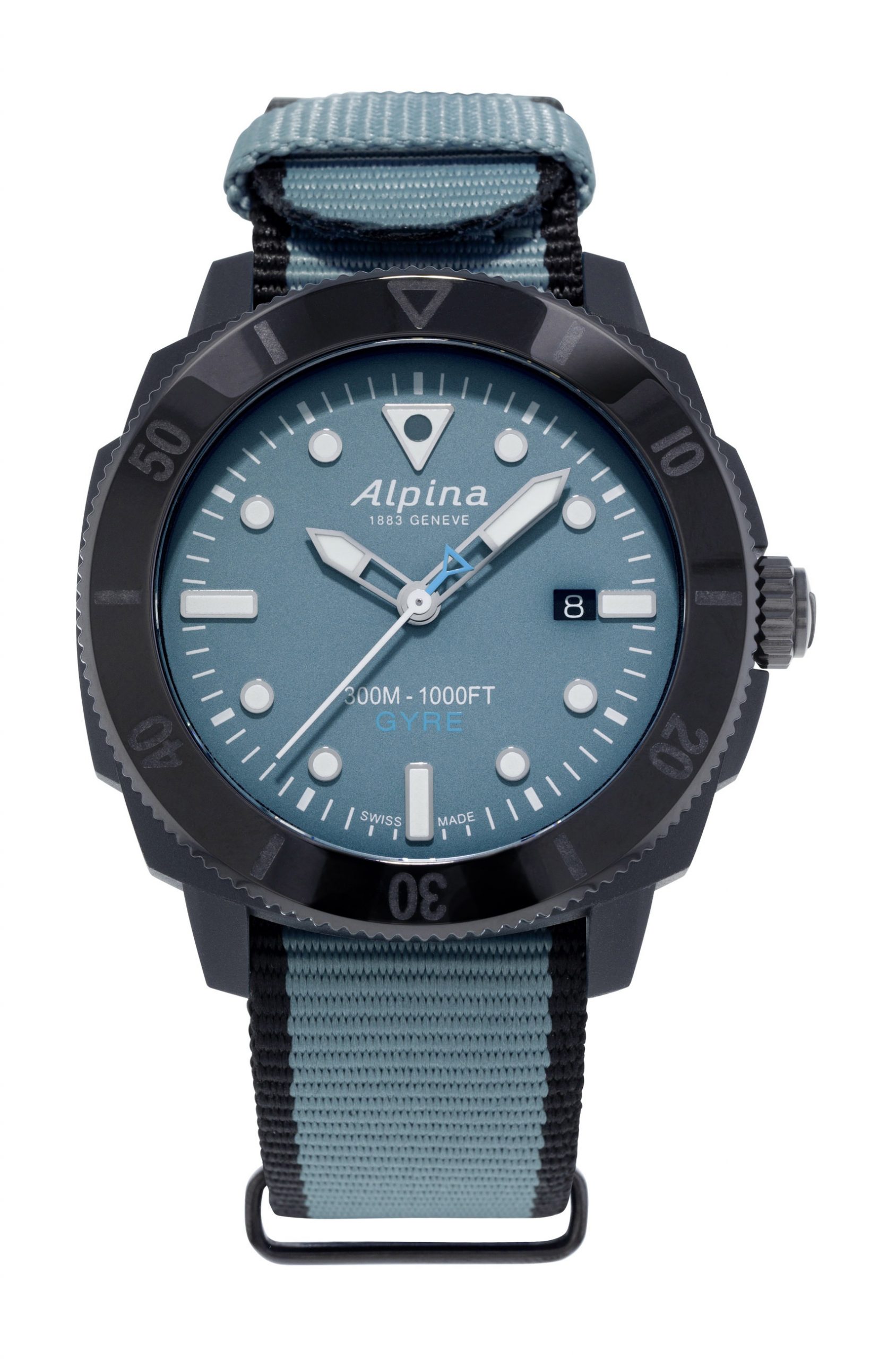 Alpina Seastrong Diver Gyre  Automatic luxury timepiece - detailed view