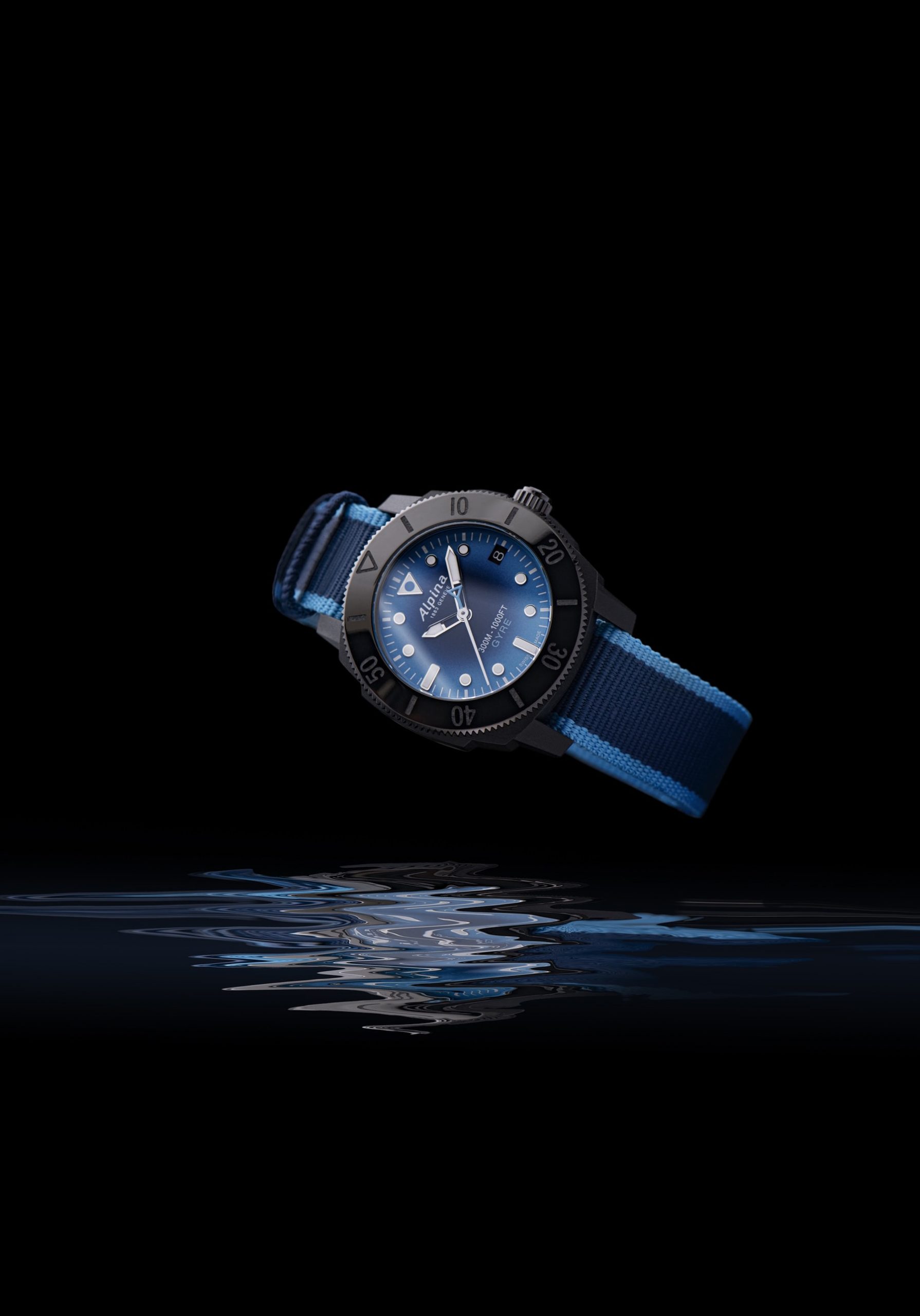 Alpina Seastrong Diver Comtesse Gyre Automatic Smoked Blue - View 2