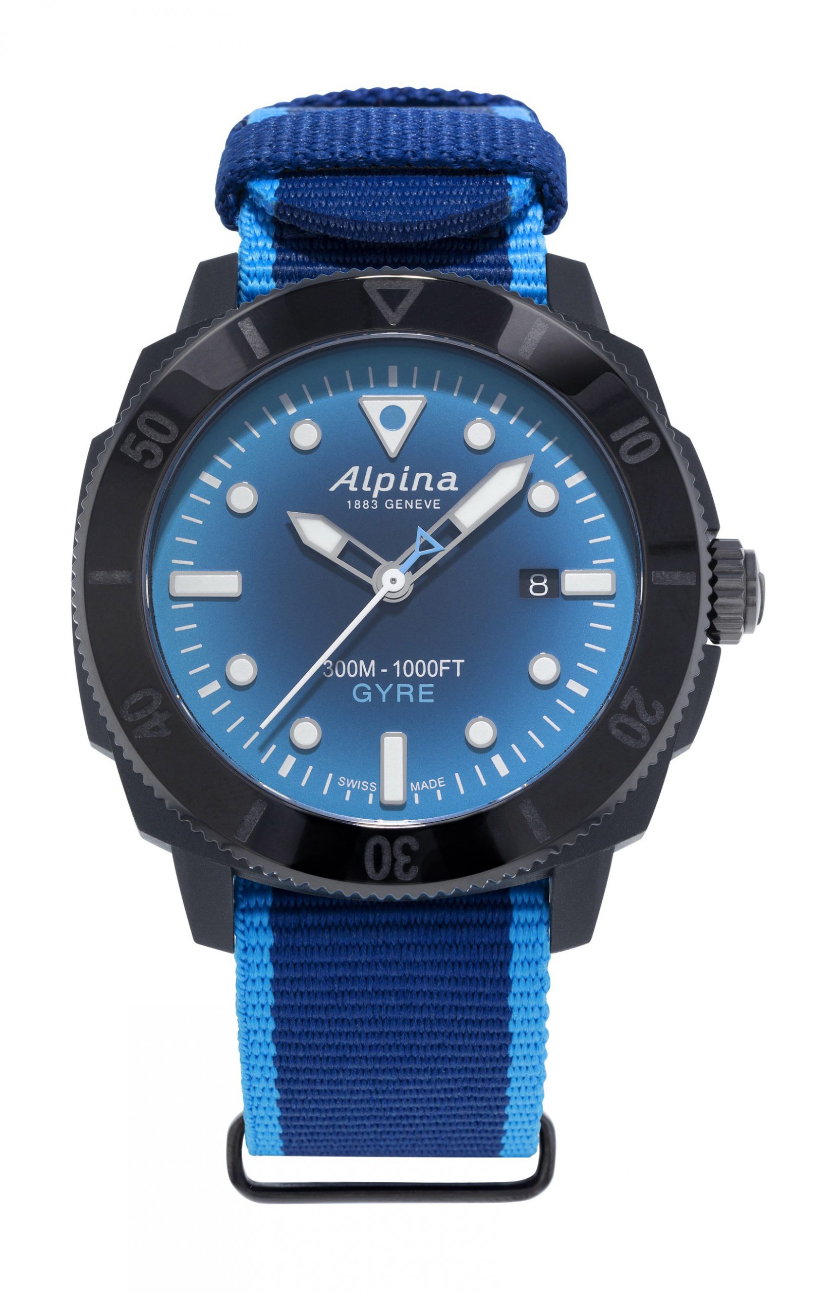Alpina Seastrong Diver Gyre Automatic luxury timepiece - detailed view