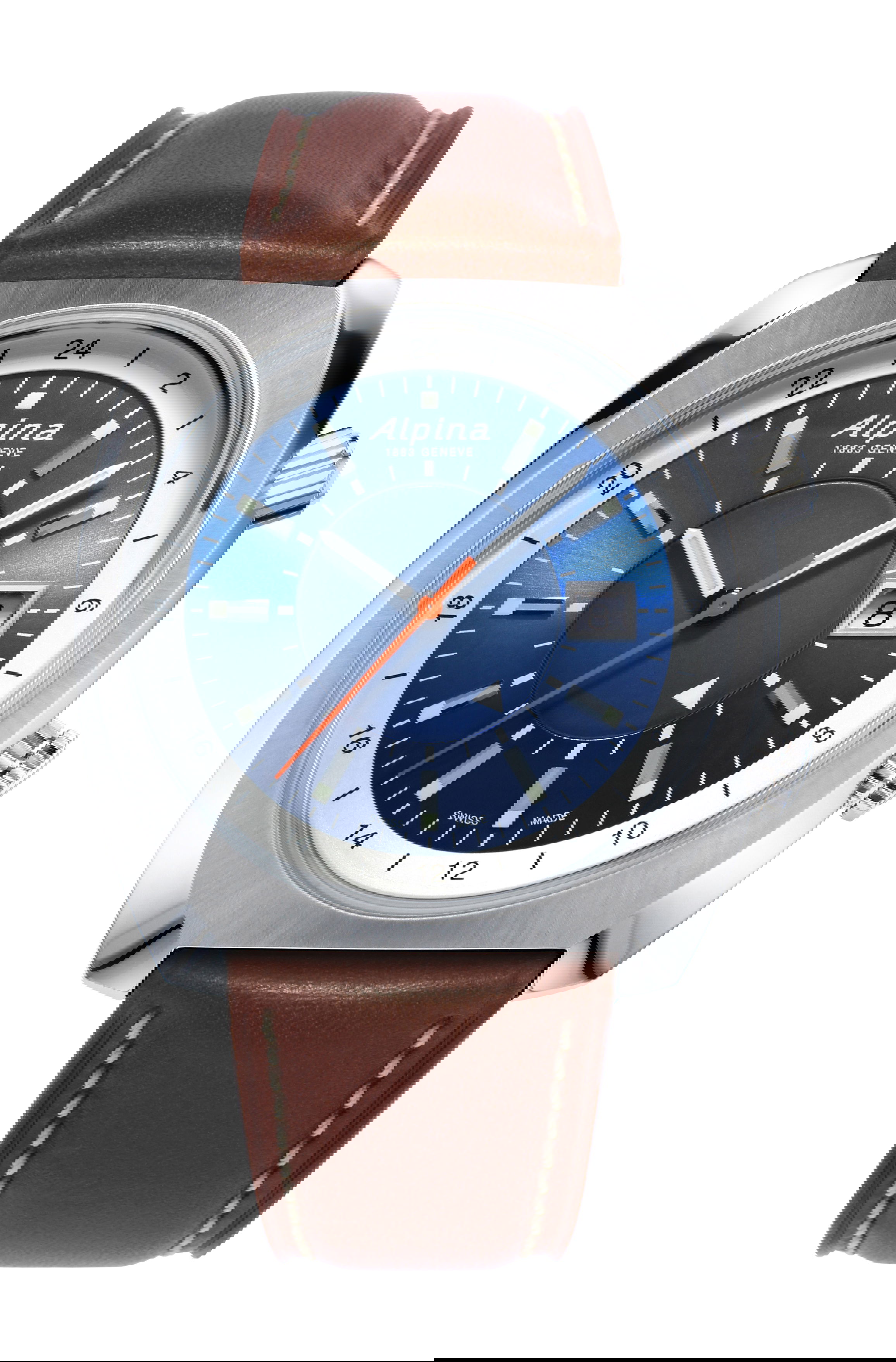 Alpina Startimer Pilot Heritage Automatic GMT luxury timepiece - detailed view