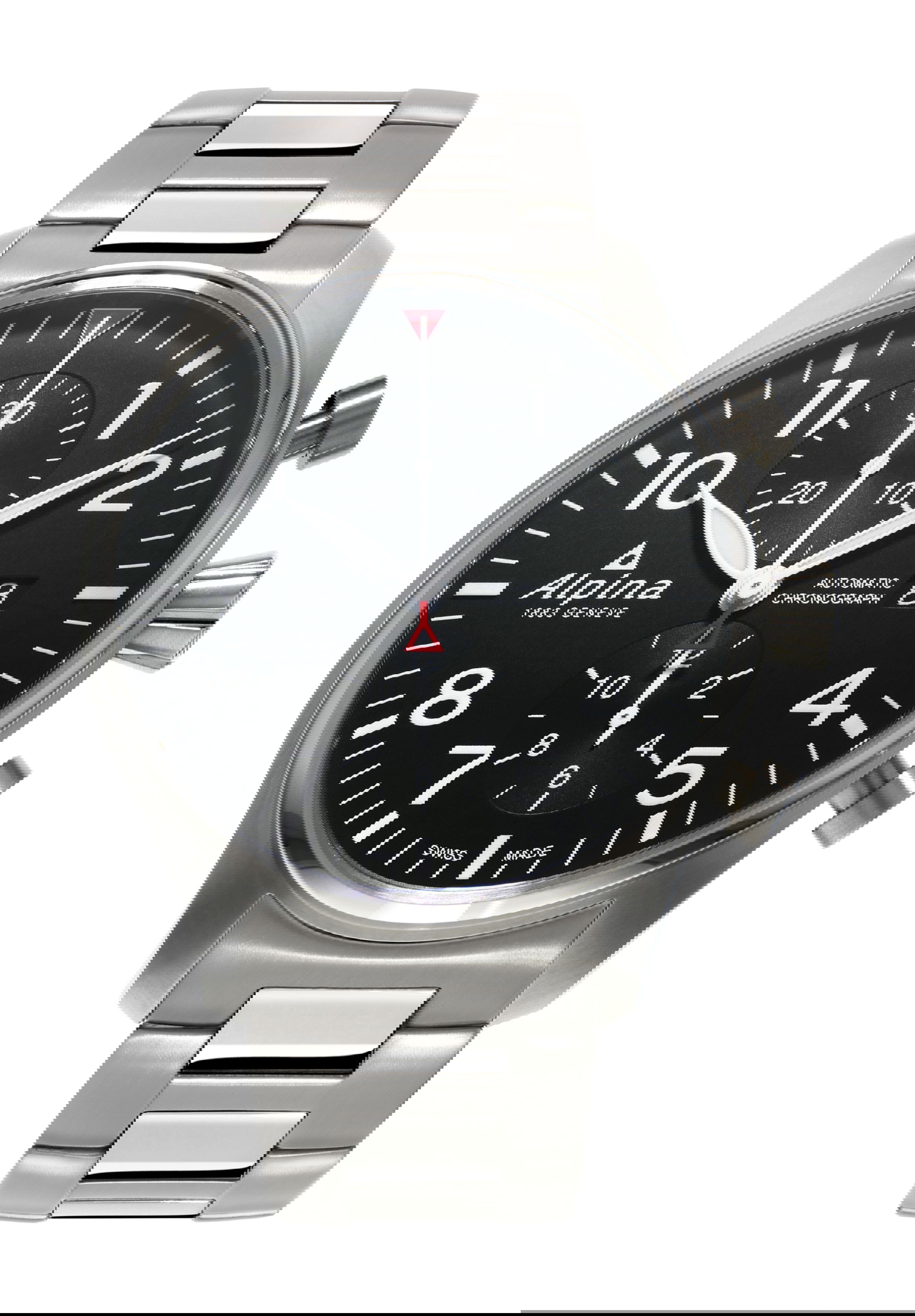 Alpina Startimer Pilot Automatic Chronograph Date luxury timepiece - detailed view