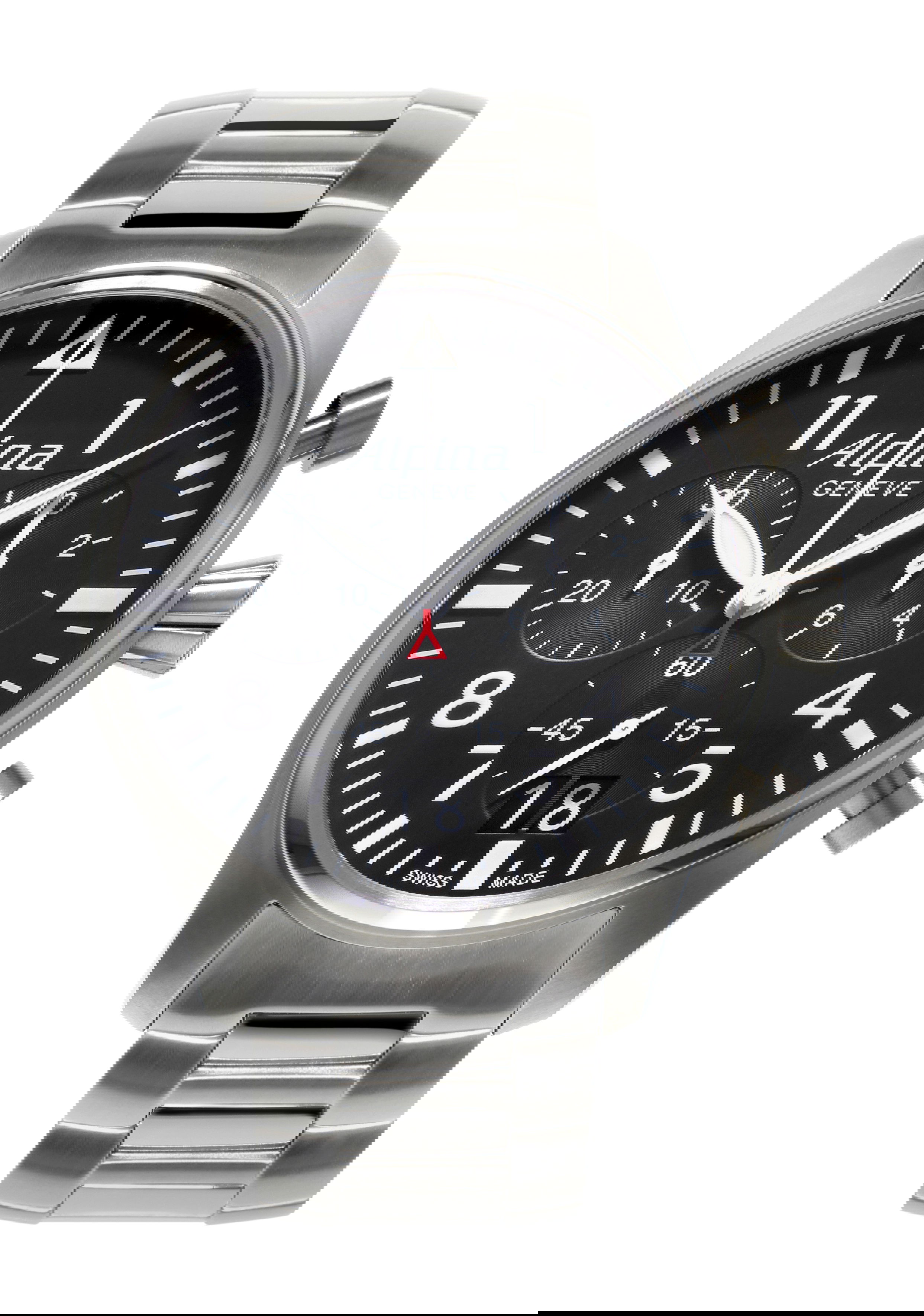 Alpina Startimer Pilot Chronograph Big Date luxury timepiece - detailed view