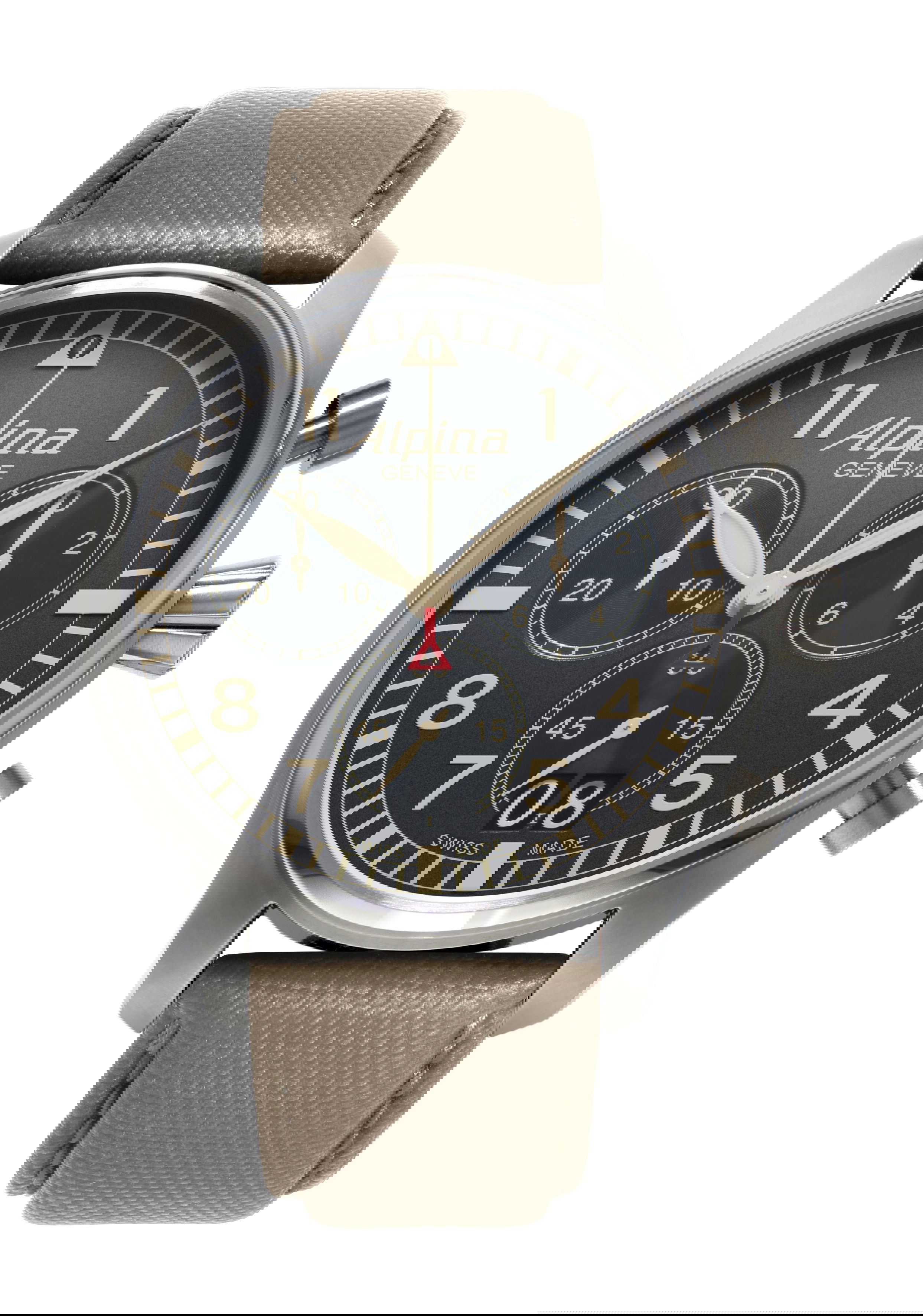 Alpina Startimer Pilot Chronograph Big Date luxury timepiece - detailed view